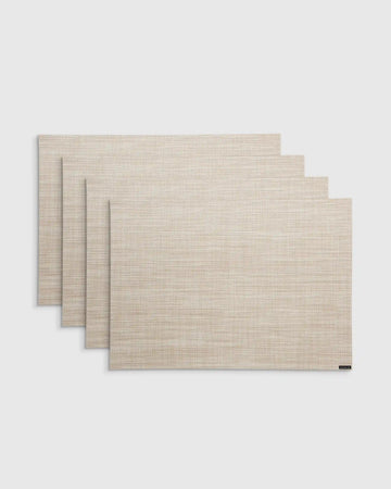 Mini Basketweave Easy-Care Rectangular Placemat, Set of 4 by Chilewich