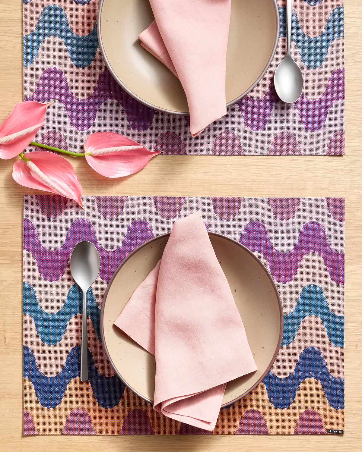 Wiggle Easy-Care Rectangular Placemat, Set of 4 by Chilewich