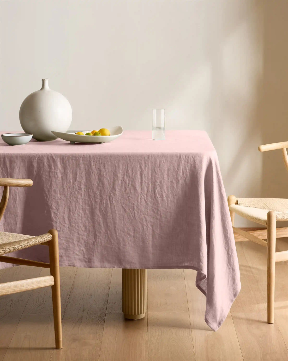 European Linen Gingham Tablecloth