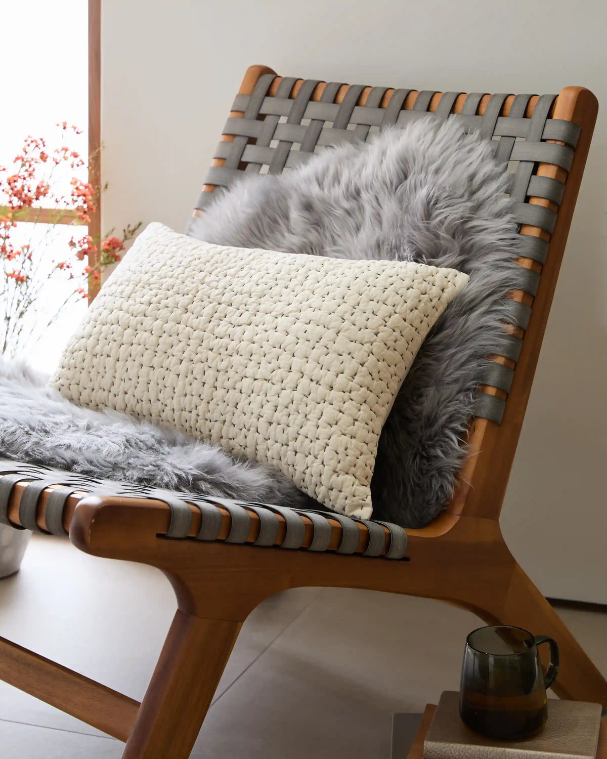 Organic Cotton Hand Stitched Pillow Cover