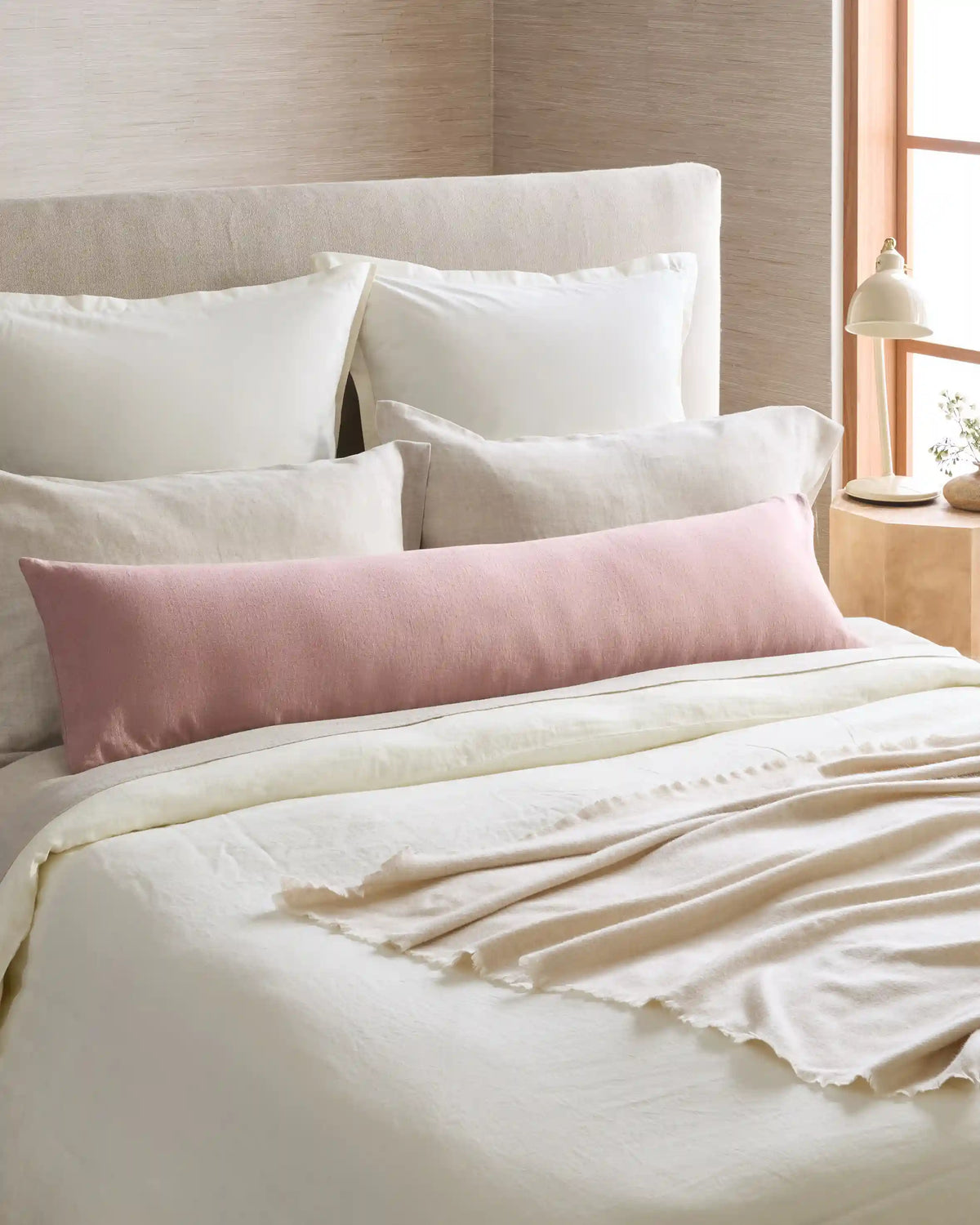 European Linen Oversized Lumbar Pillow Cover