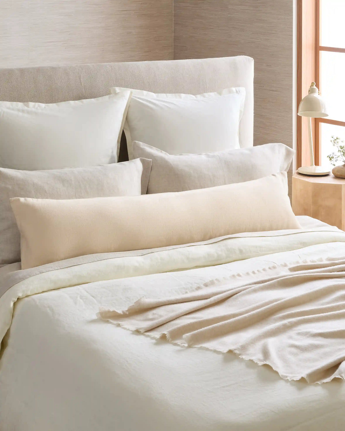 European Linen Oversized Lumbar Pillow Cover