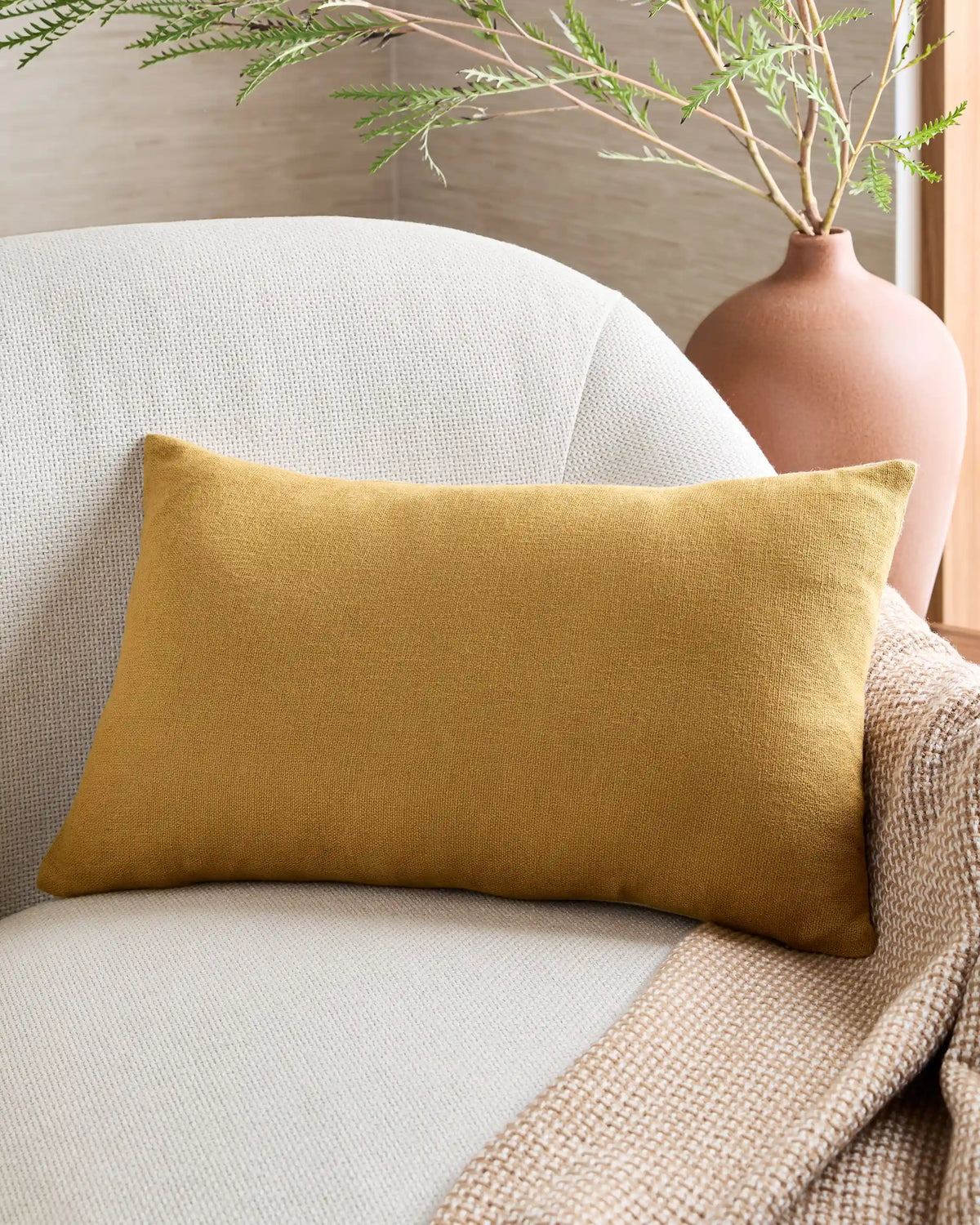 Reversible Linen Bamboo Pillow Cover (Set Of 2)