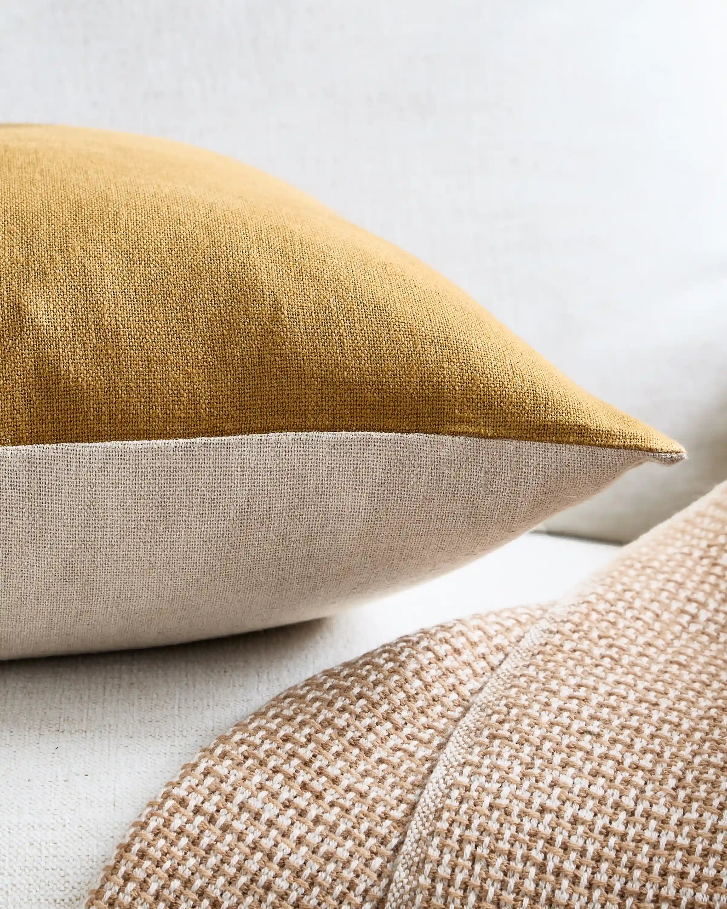 Reversible Linen Bamboo Pillow Cover (Set Of 2)