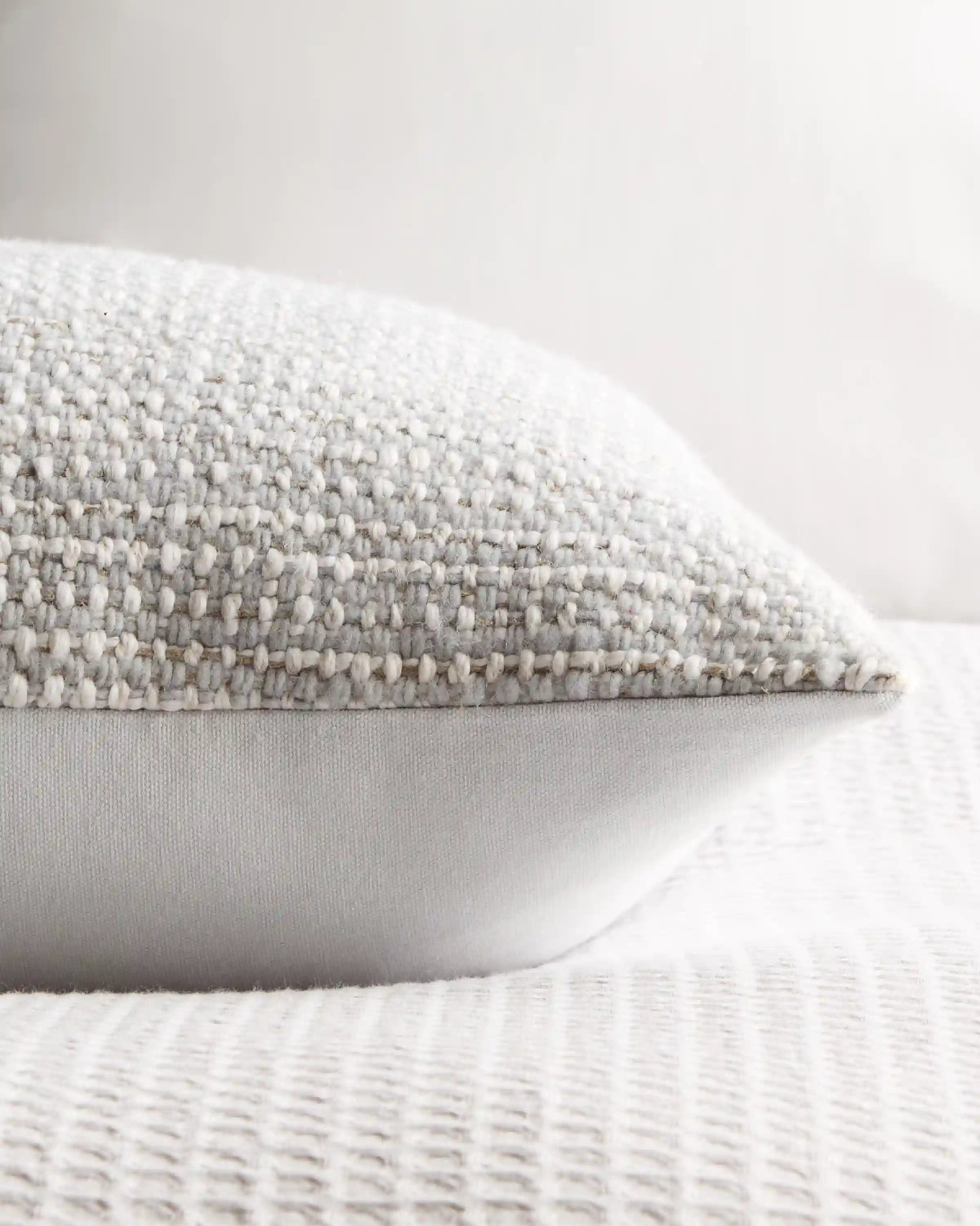 Wool Linen Textured Pillow Cover (Set of 2)