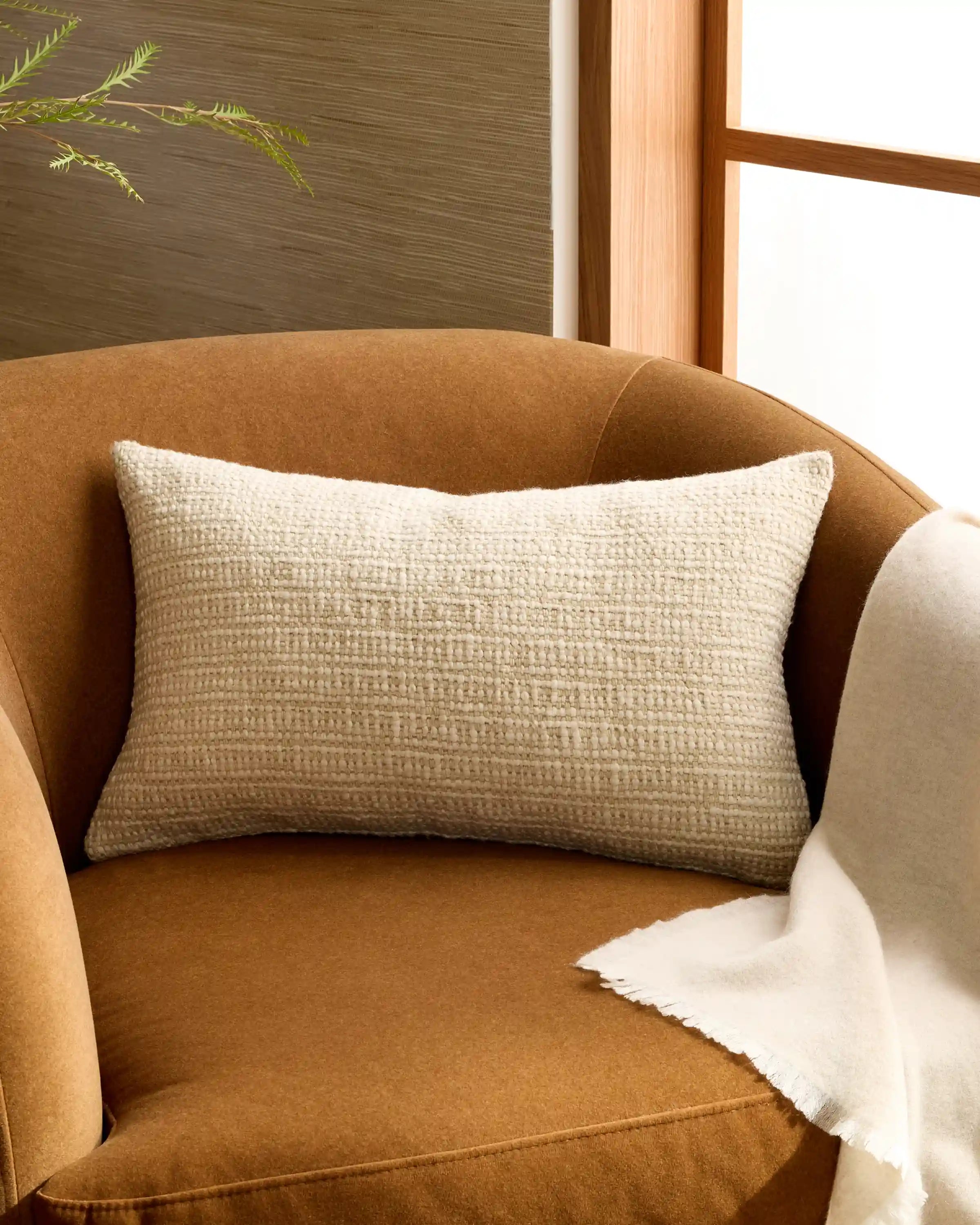 Wool Linen Textured Pillow Cover (Set of 2)