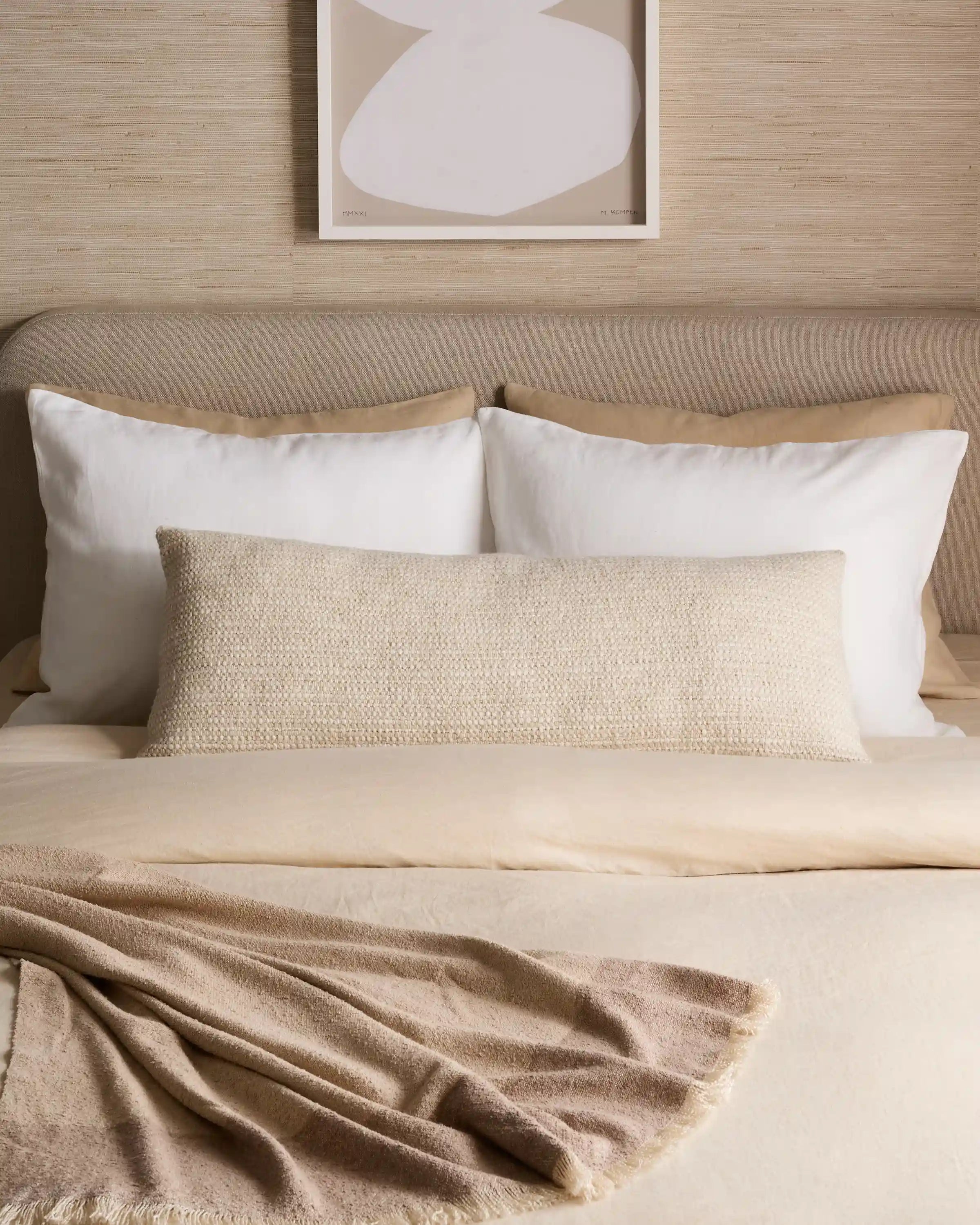 Wool Linen Textured Pillow Cover (Set of 2)