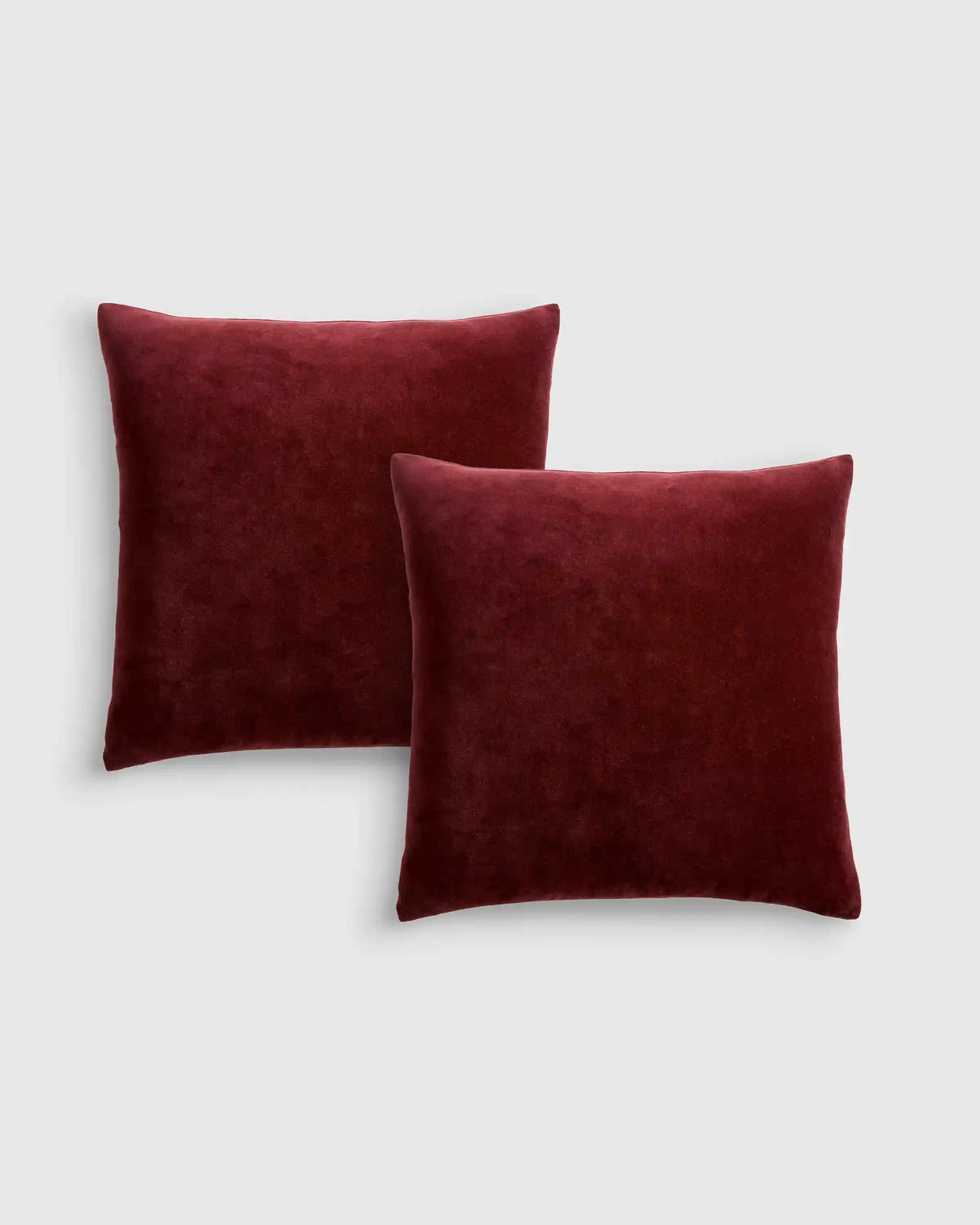 Classic Cotton Velvet Pillow Cover (Set of 2)