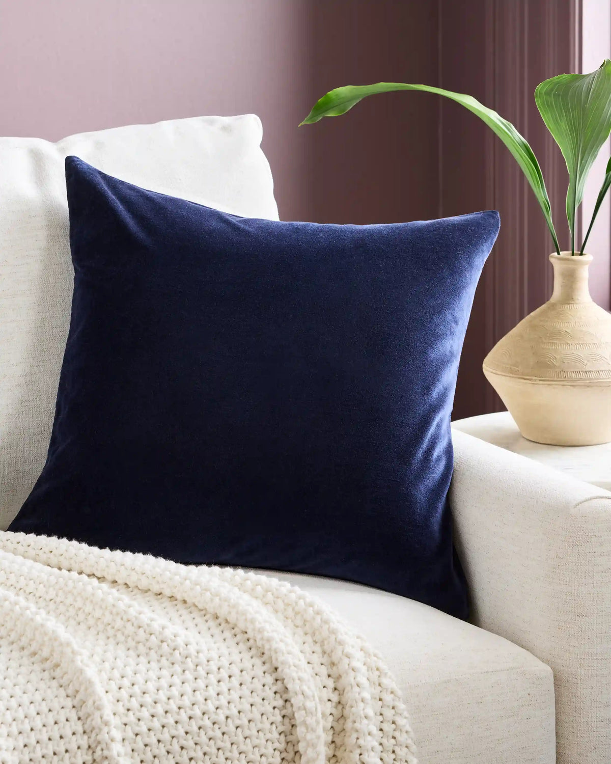 Classic Cotton Velvet Pillow Cover (Set of 2)