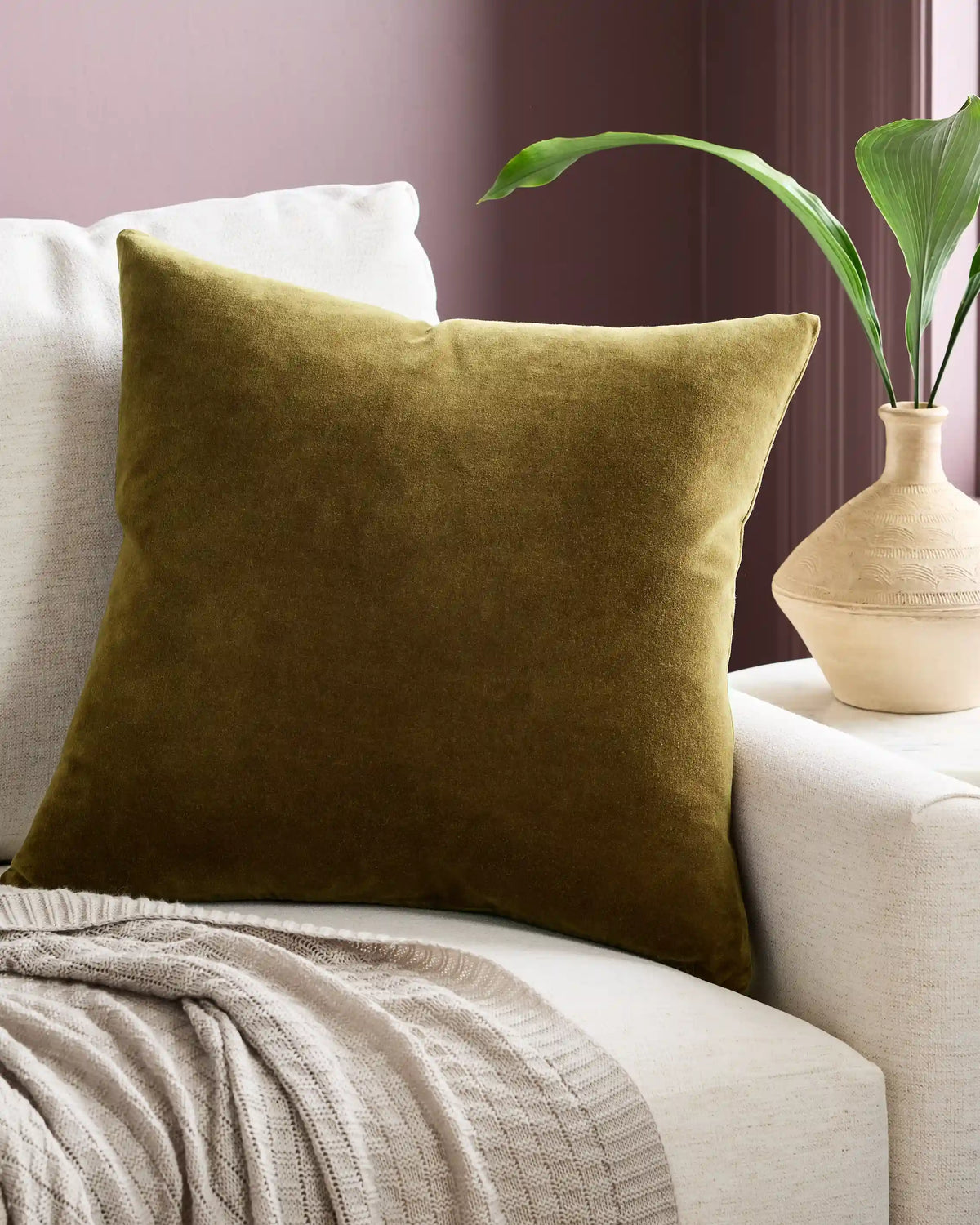 Classic Cotton Velvet Pillow Cover (Set of 2)