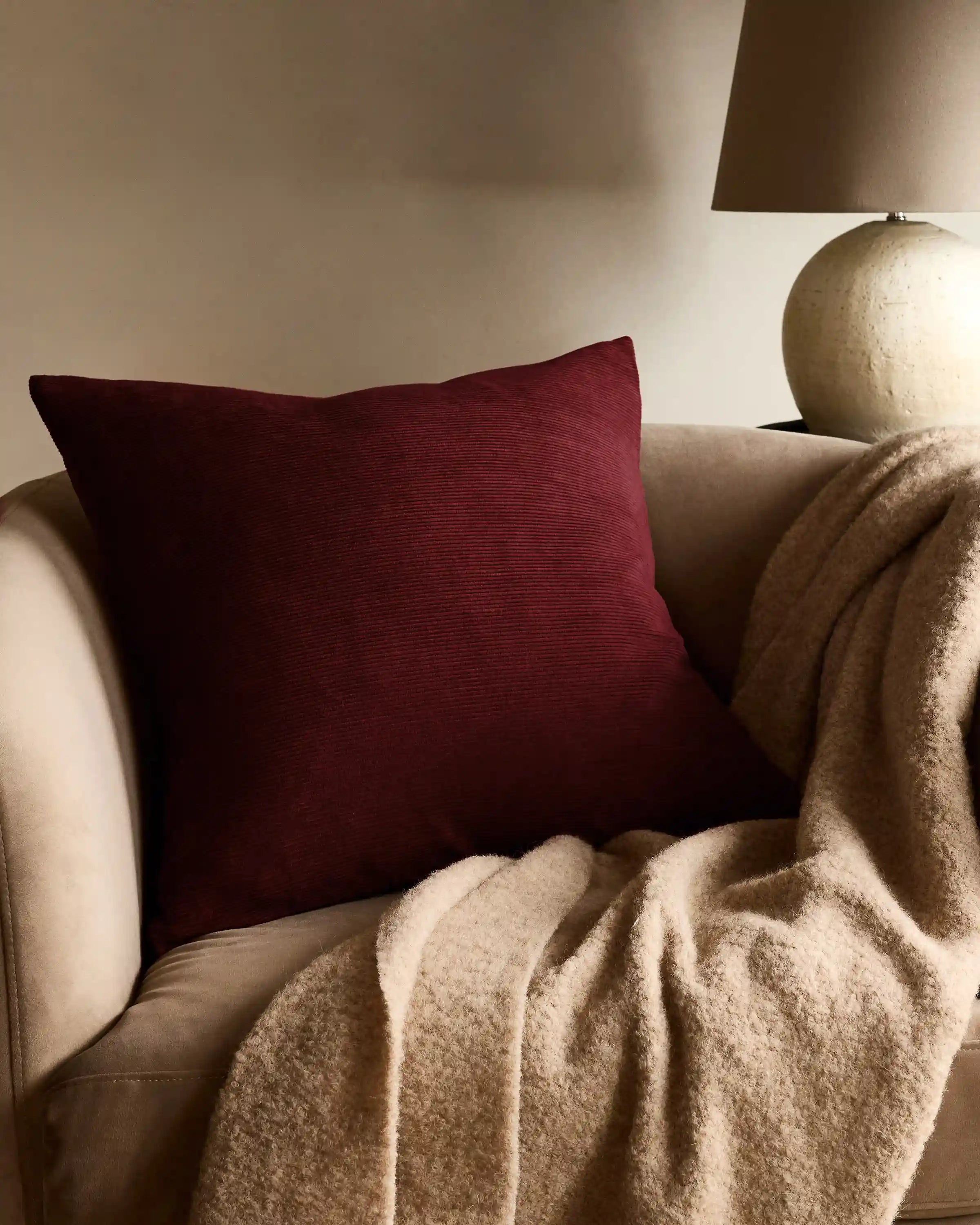Corduroy Cotton Velvet Pillow Cover (Set of 2)