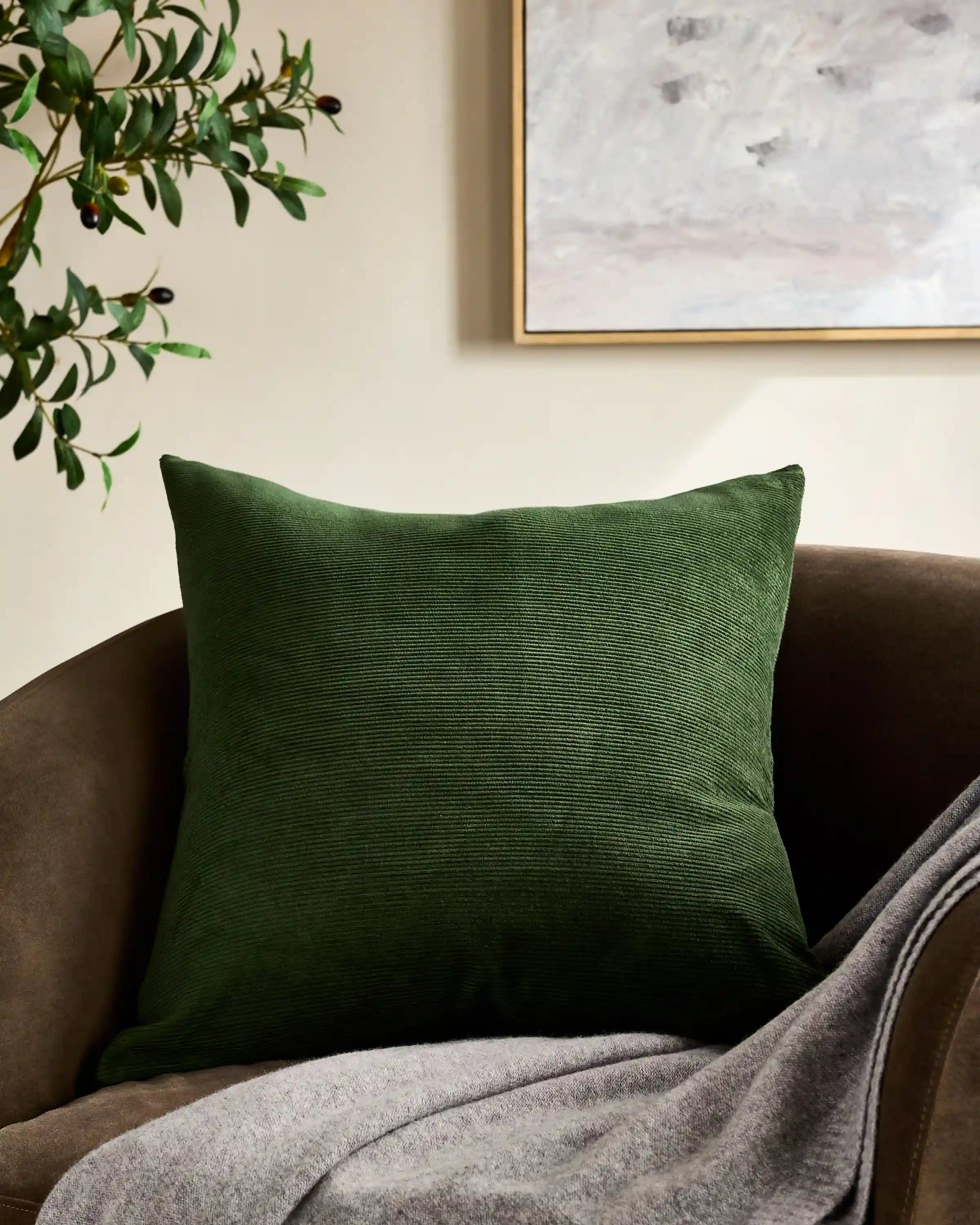 Corduroy Cotton Velvet Pillow Cover (Set of 2)