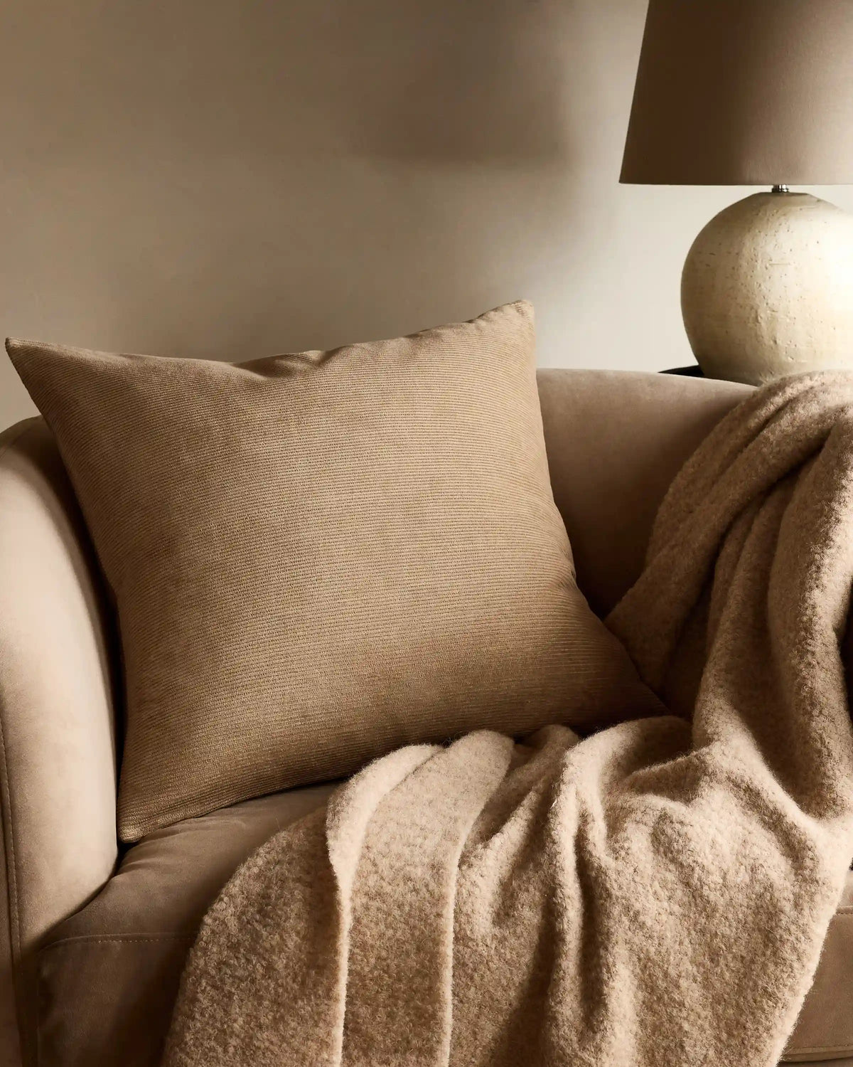 Corduroy Cotton Velvet Pillow Cover (Set of 2)