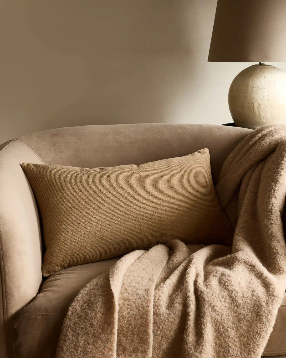 Corduroy Cotton Velvet Pillow Cover (Set of 2)