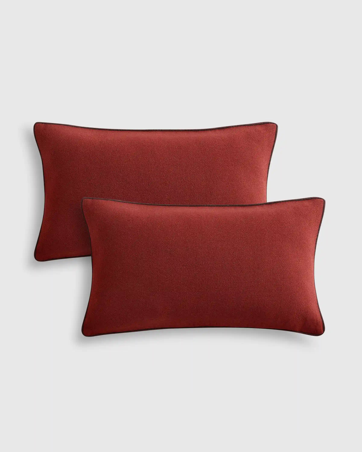 Contrast Piped Wool Pillow Cover (Set of 2)
