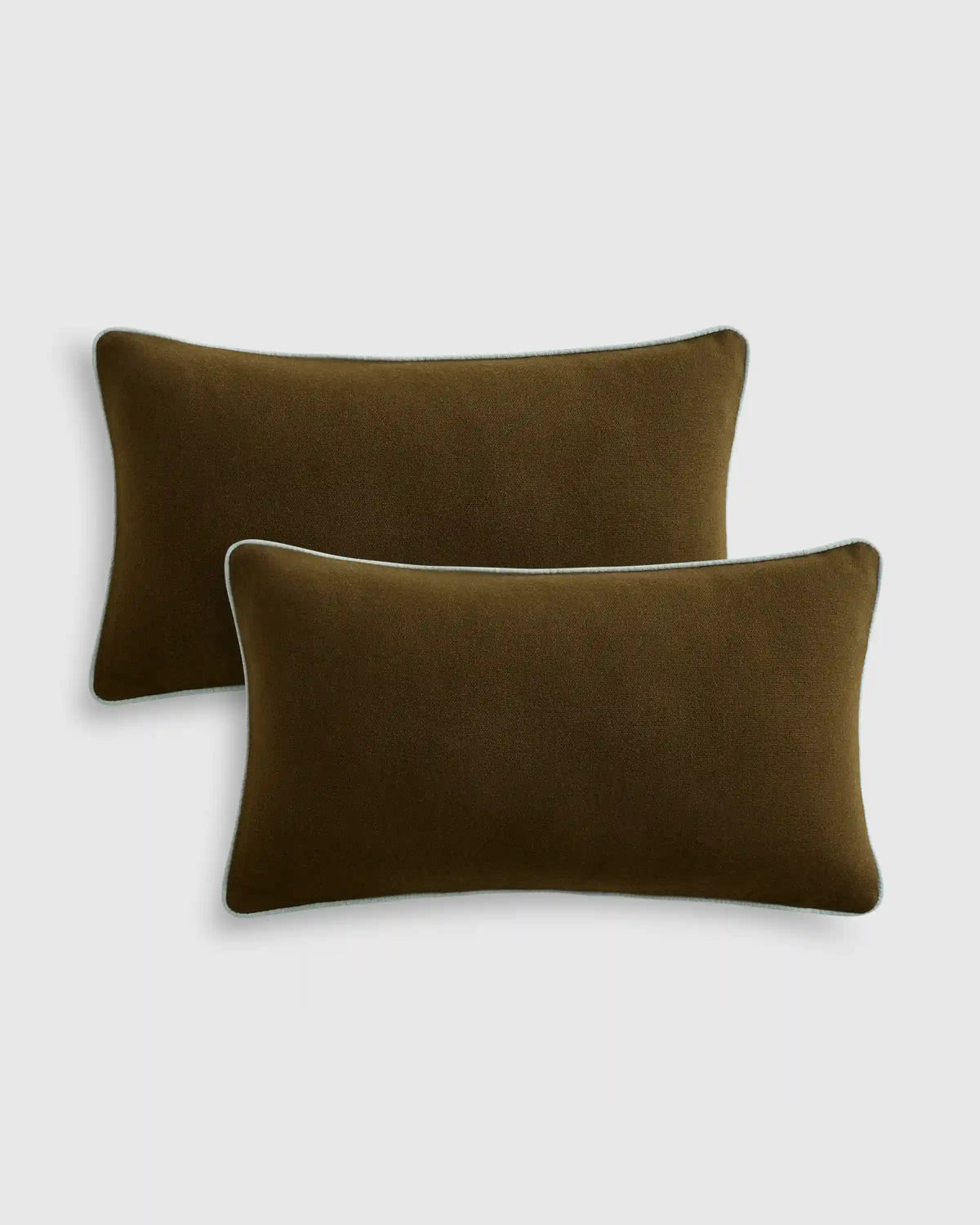 Contrast Piped Wool Pillow Cover (Set of 2)