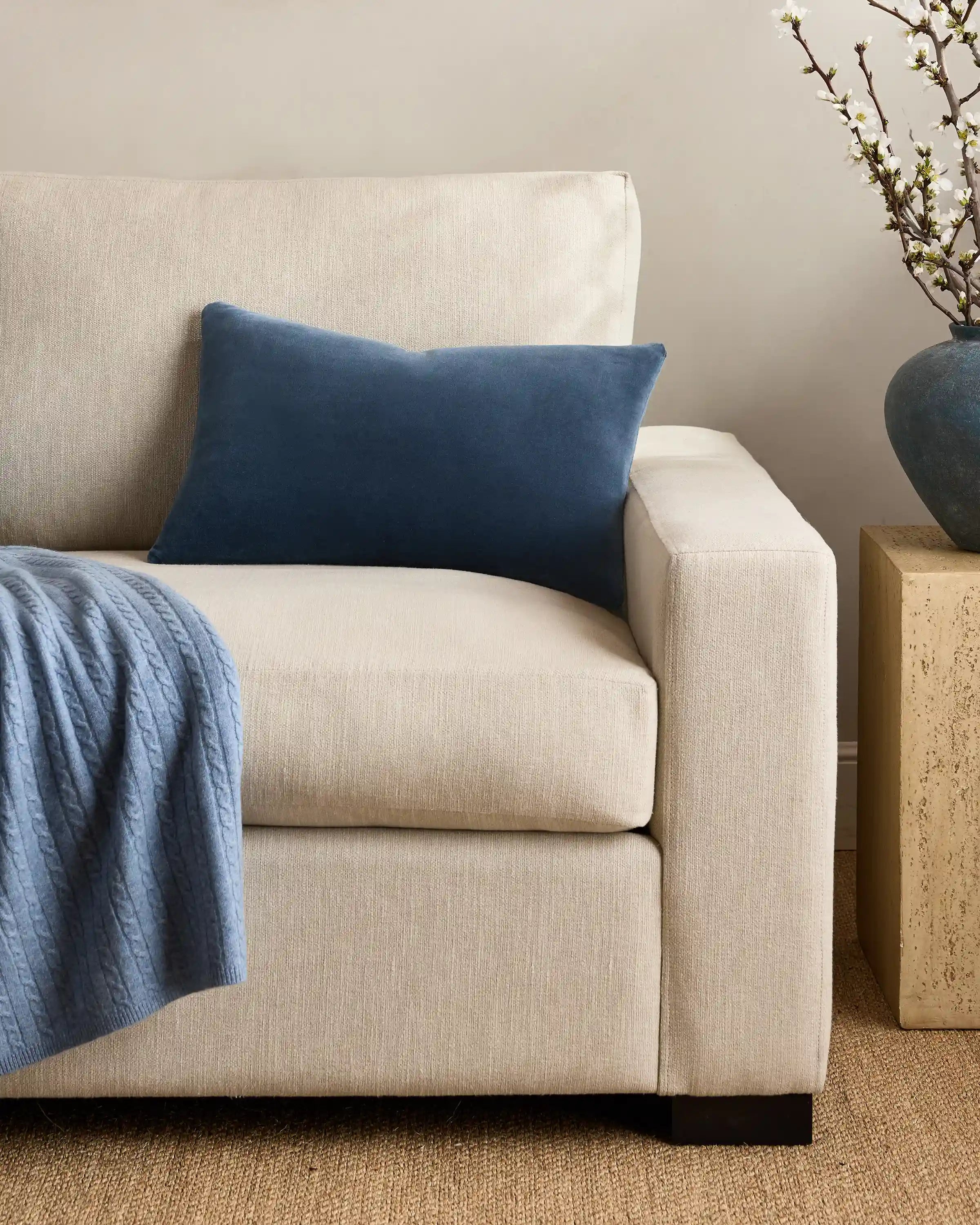 Classic Cotton Velvet Pillow Cover (Set of 2)