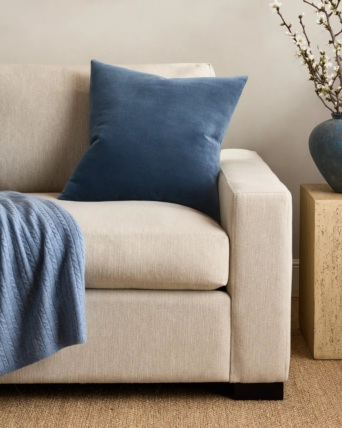 Classic Cotton Velvet Pillow Cover (Set of 2)
