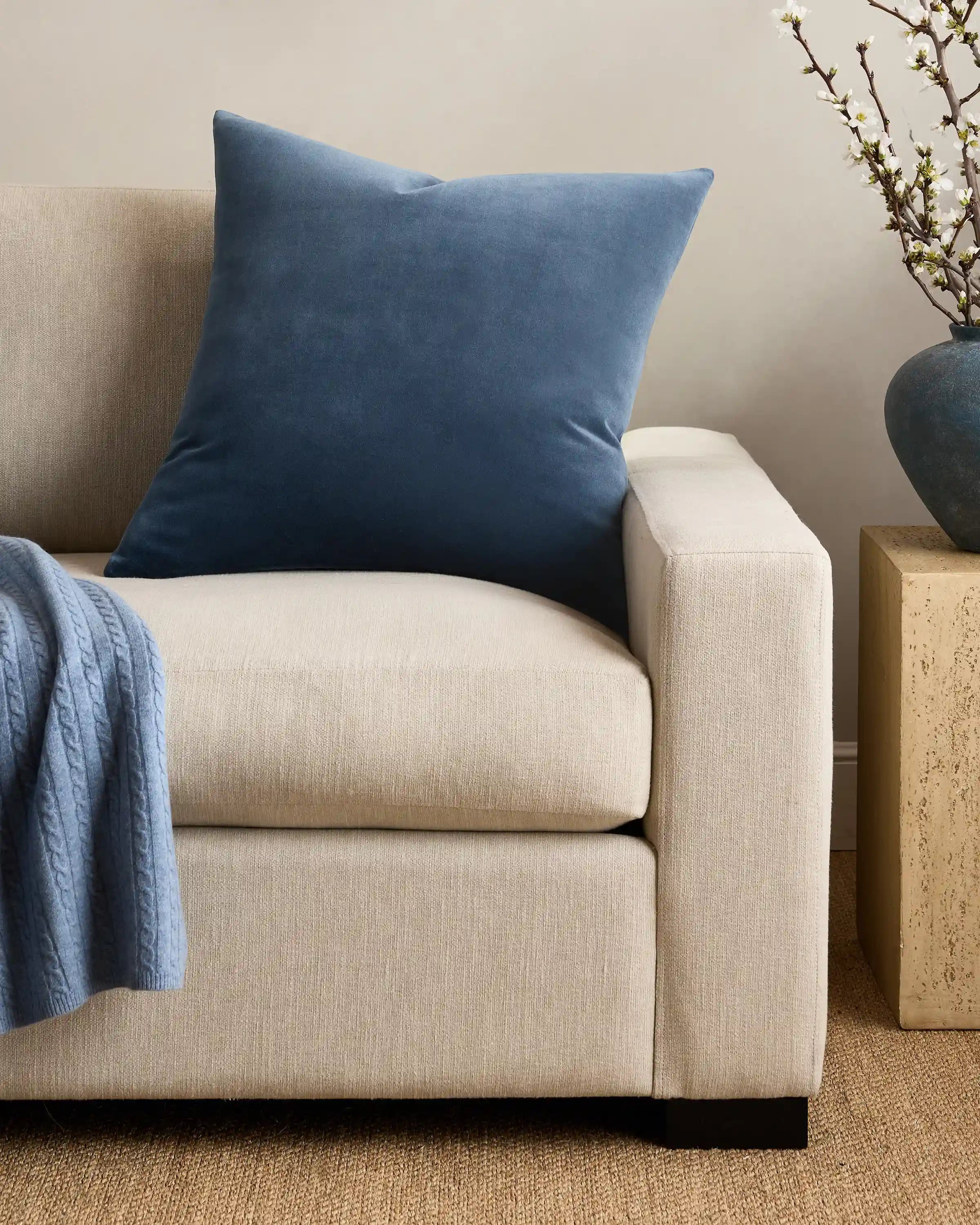 Classic Cotton Velvet Pillow Cover (Set of 2)