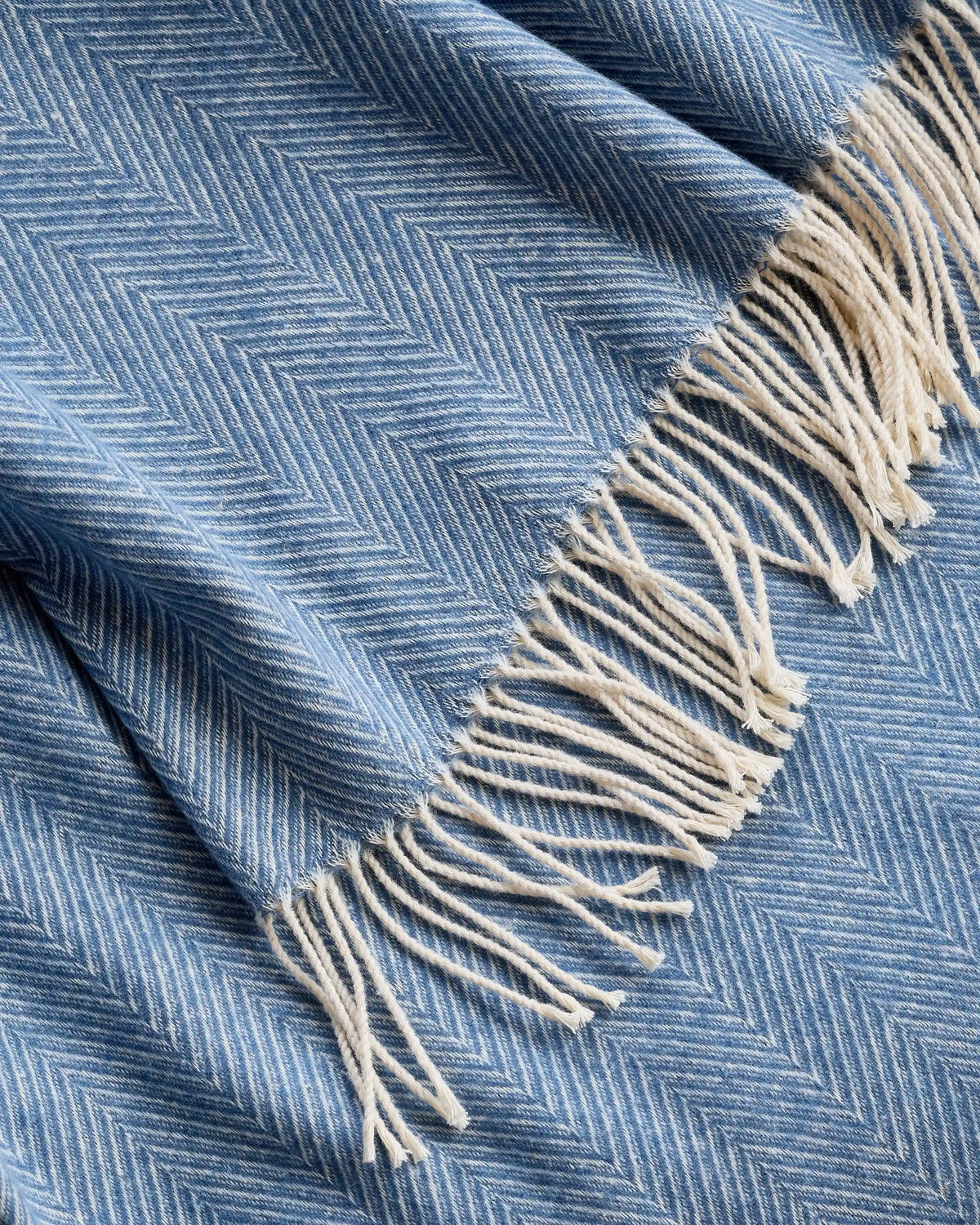Lightweight Italian Cotton Herringbone Throw