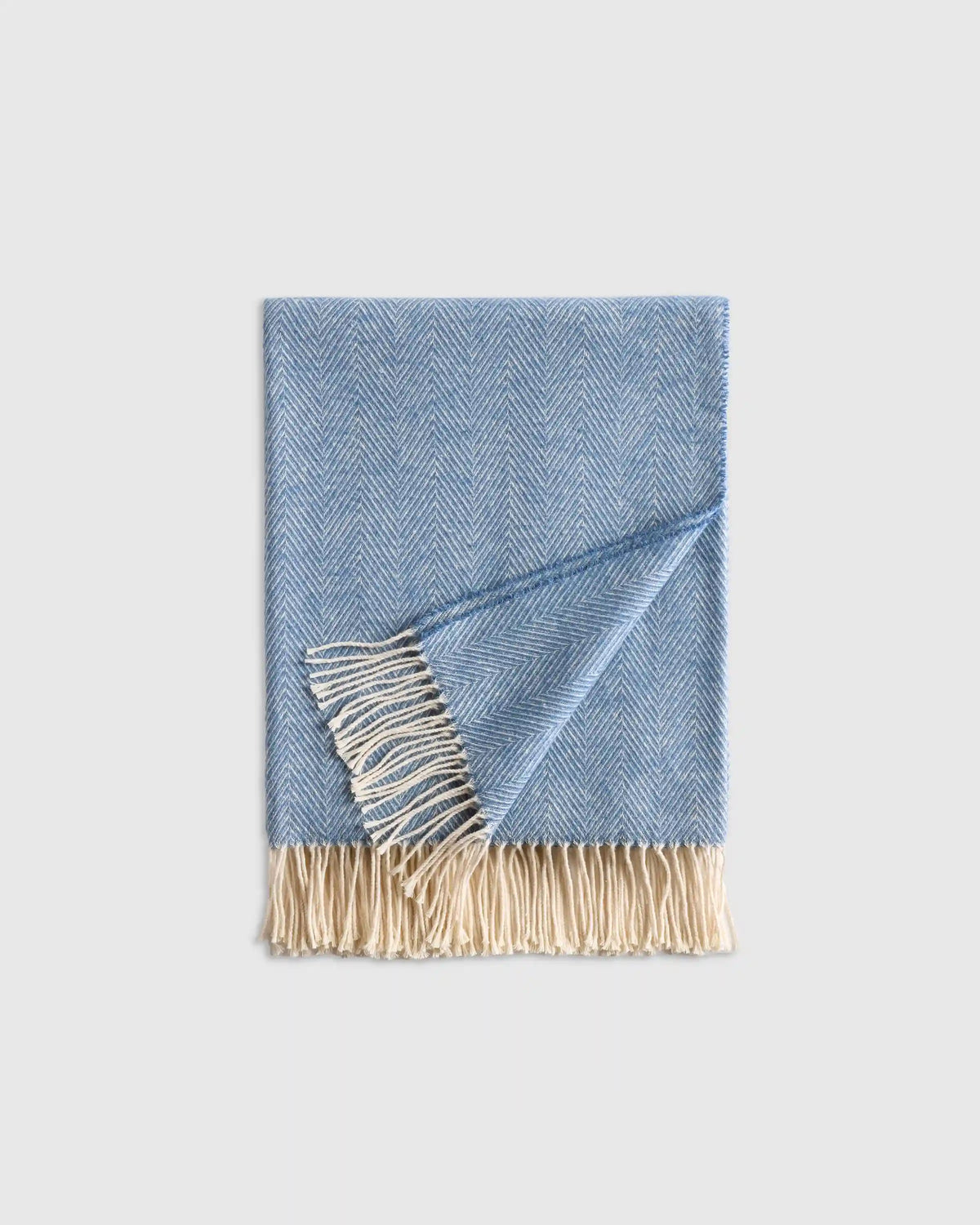 Lightweight Italian Cotton Herringbone Throw