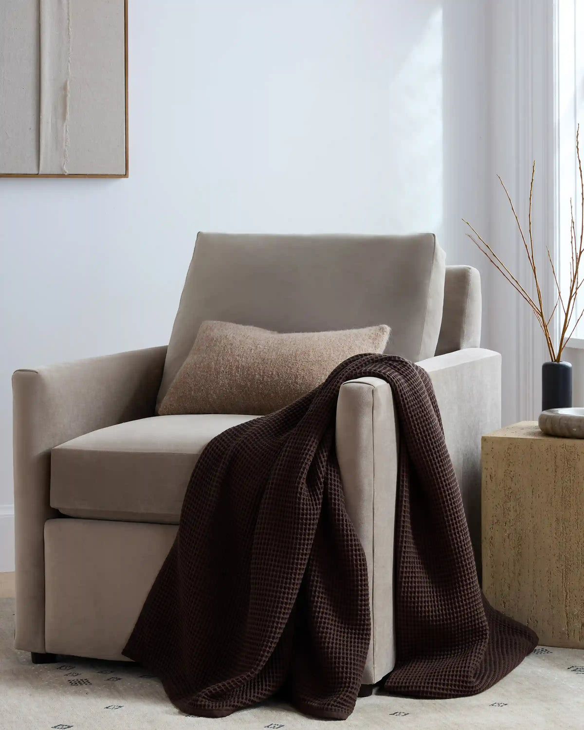 Organic Waffle Throw