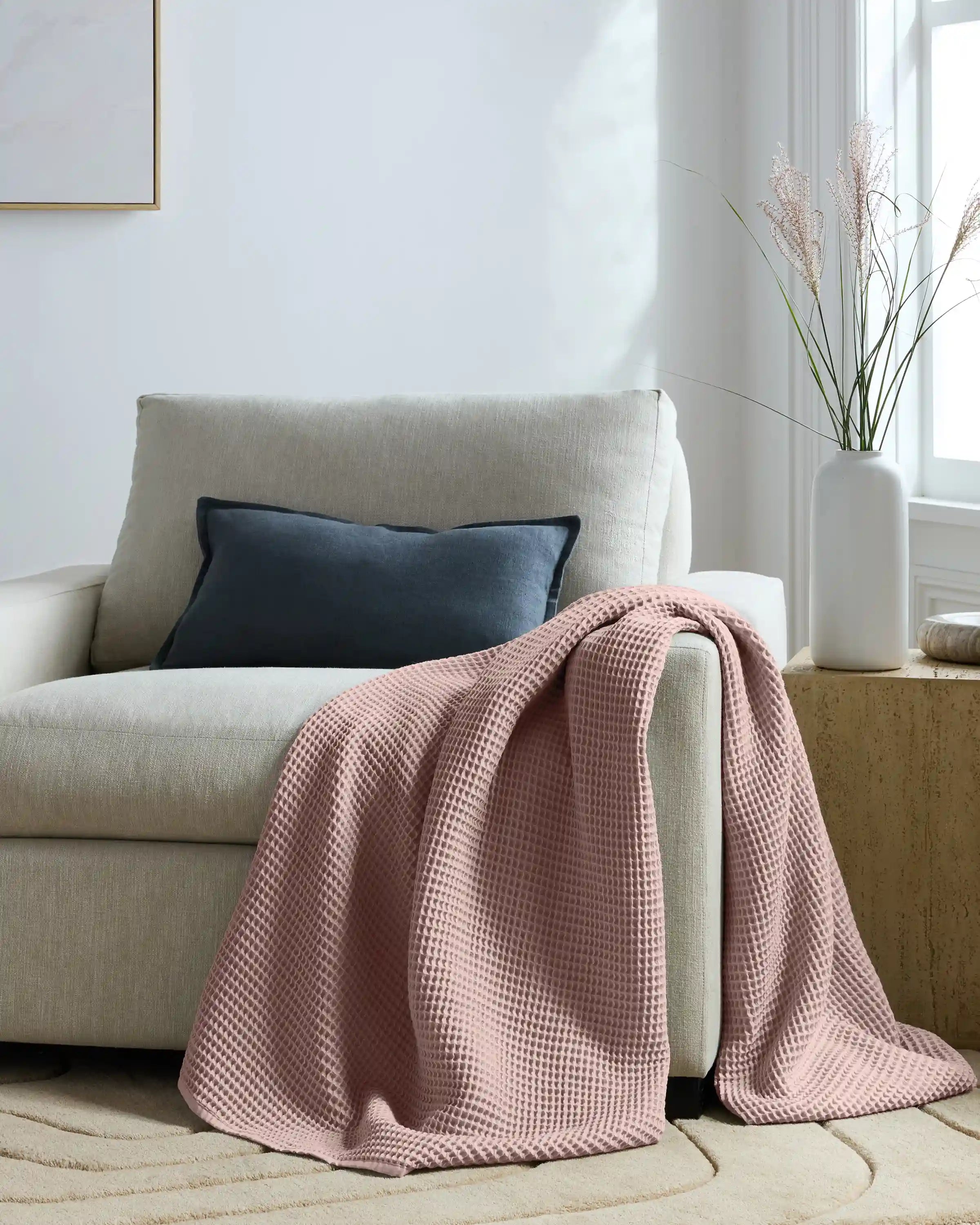 Organic Waffle Throw