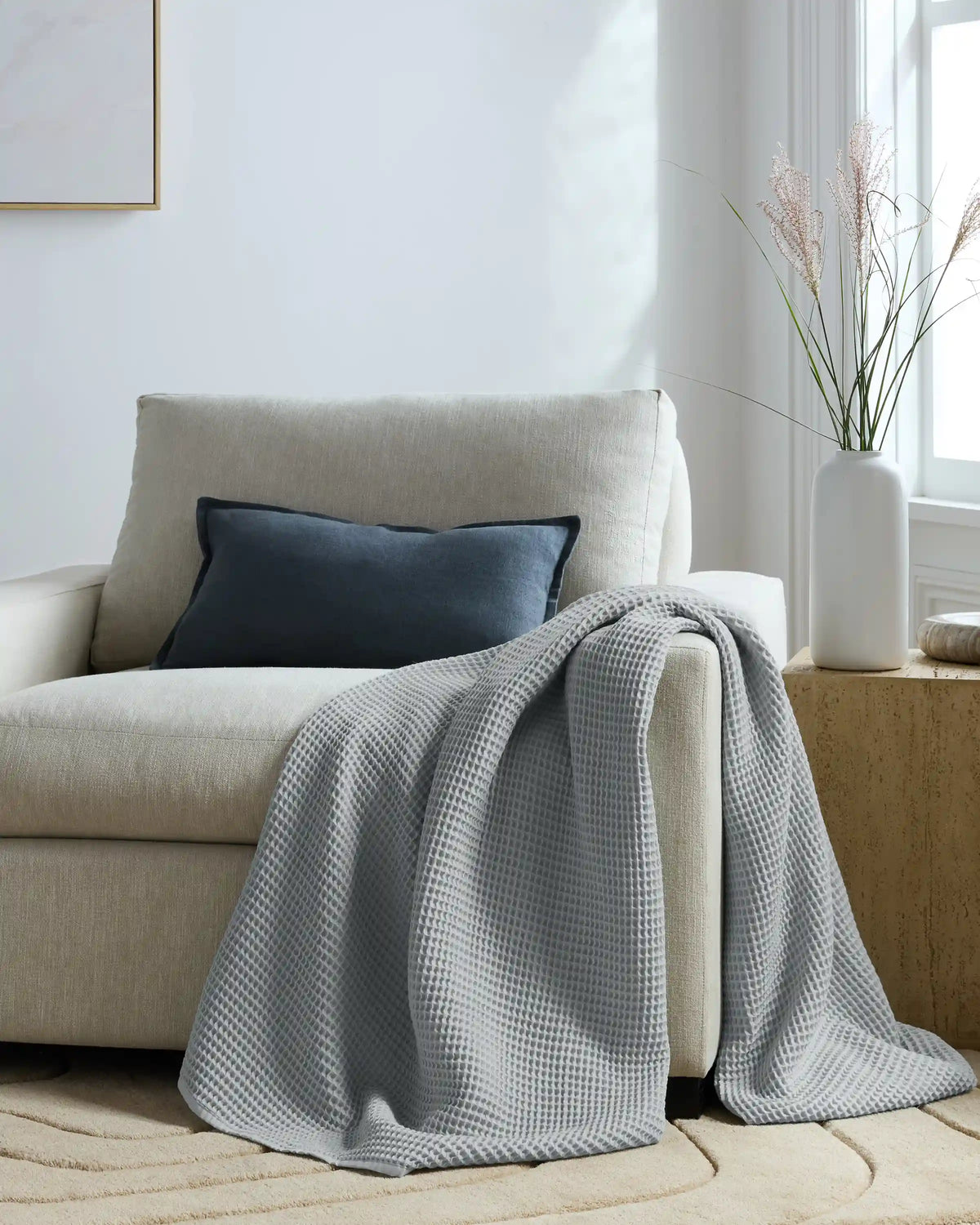 Organic Waffle Throw