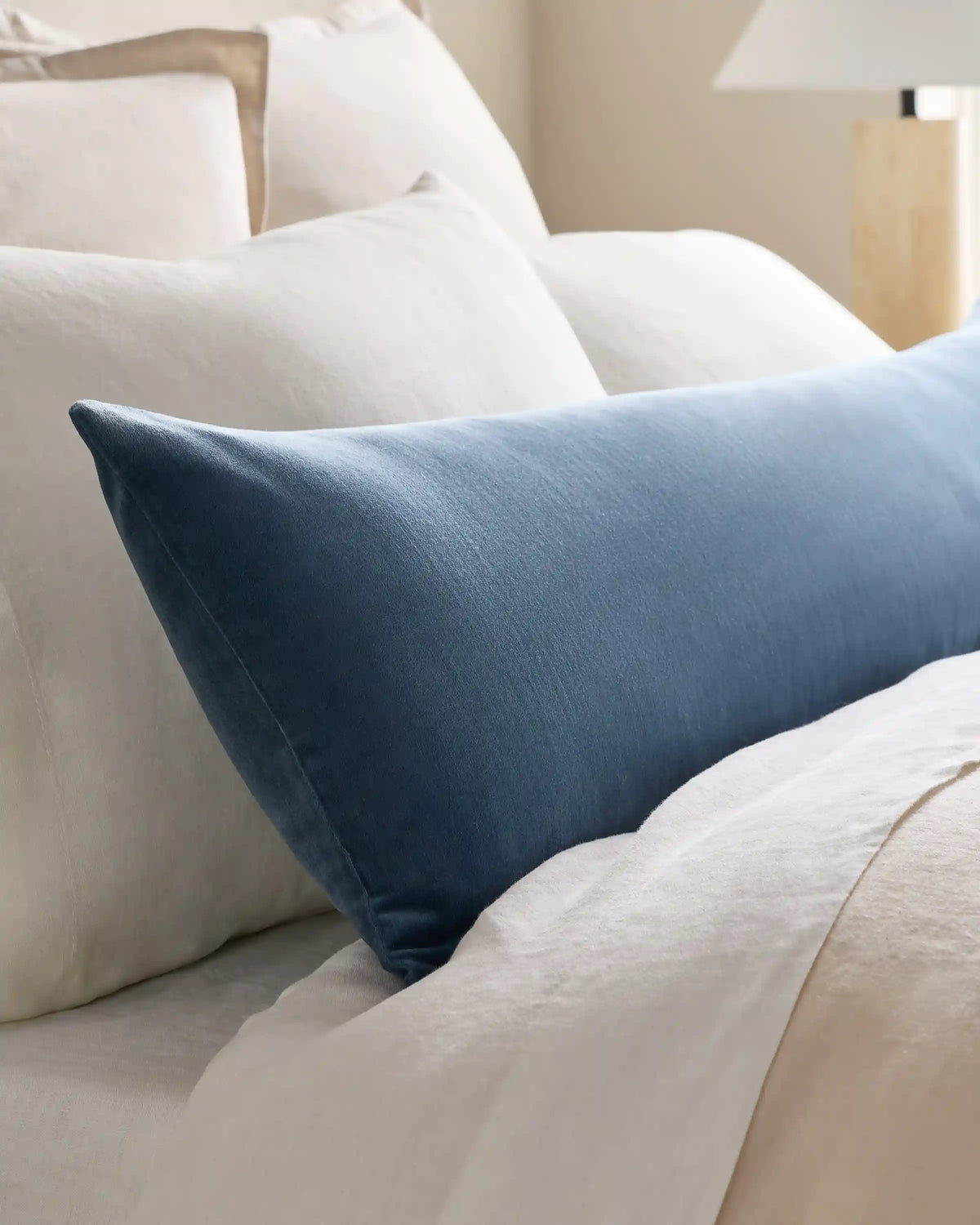 Cotton Velvet Oversized Lumbar Pillow Cover