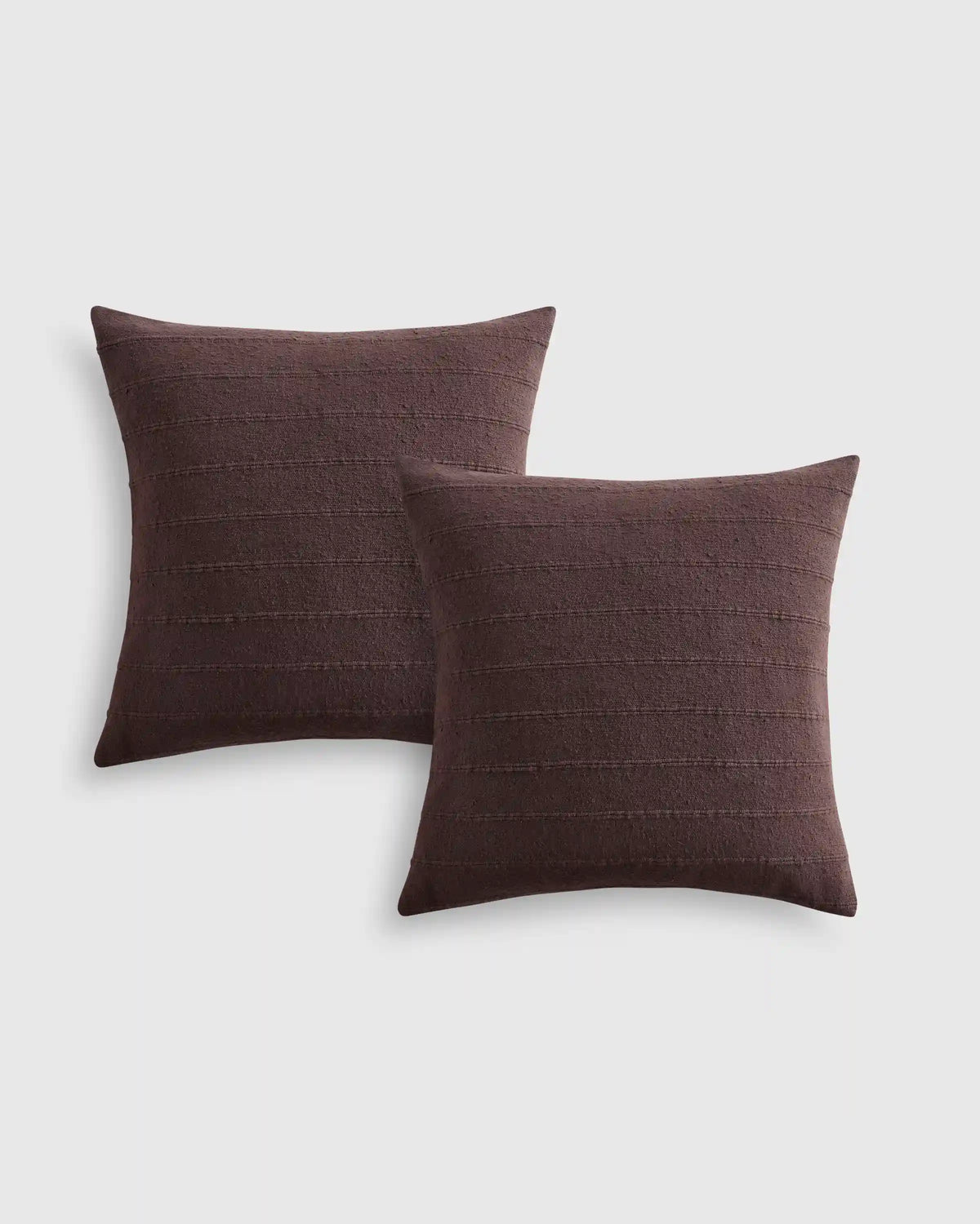 Textured Striped Cotton Pillow Cover (Set of 2)