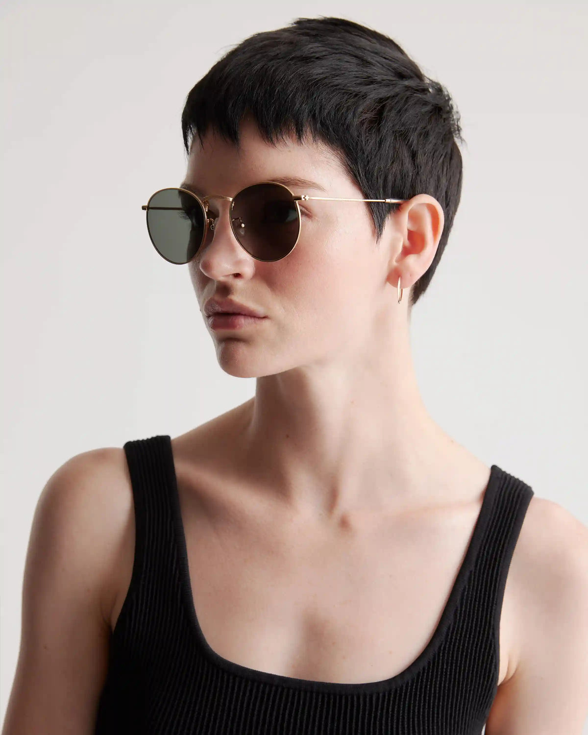 Hugo Polarized Stainless Steel Sunglasses
