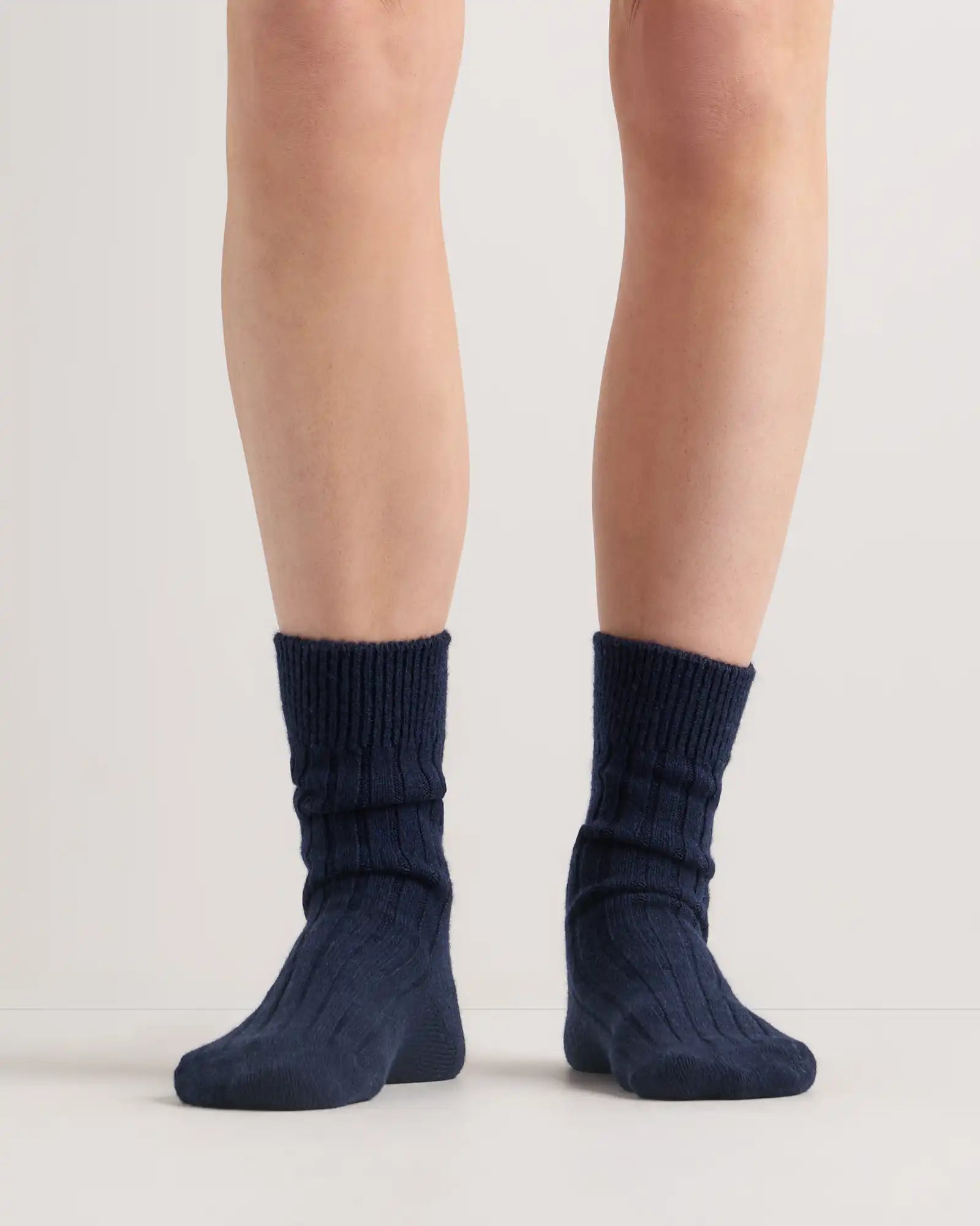 Merino Cashmere Blend Ribbed Crew Sock (3-Pack)