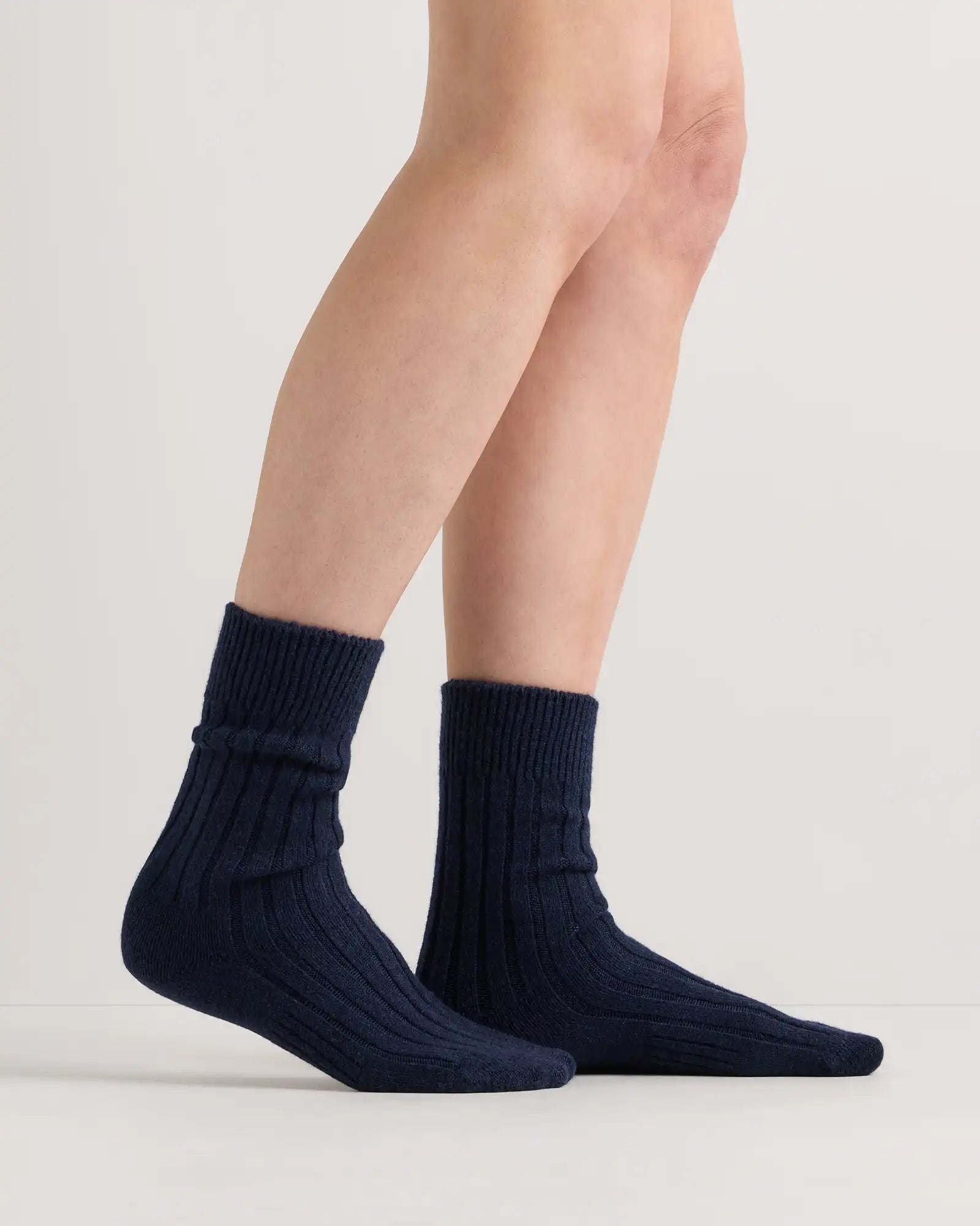 Merino Cashmere Blend Ribbed Crew Sock (3-Pack)