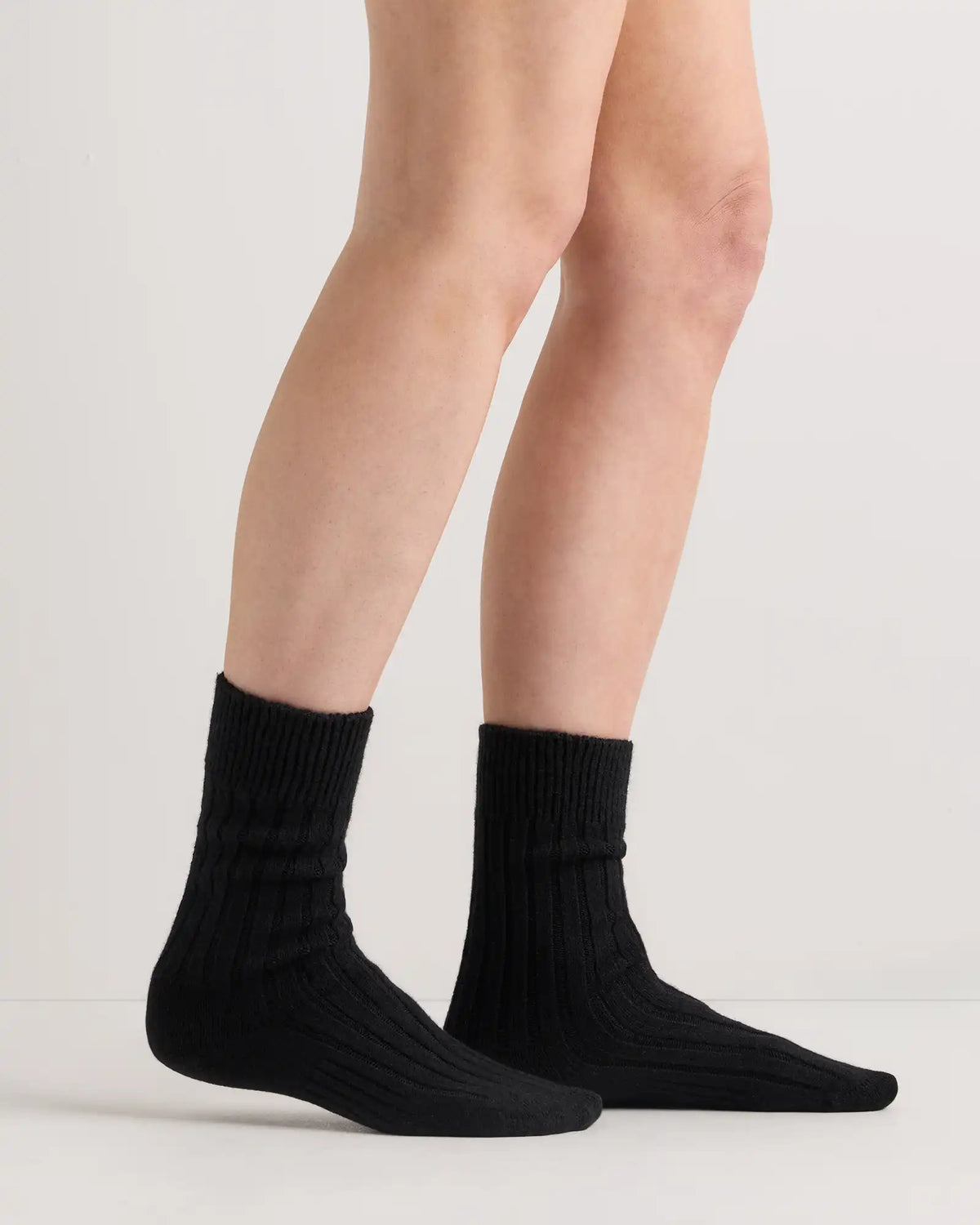 Merino Cashmere Blend Ribbed Crew Sock (3-Pack)