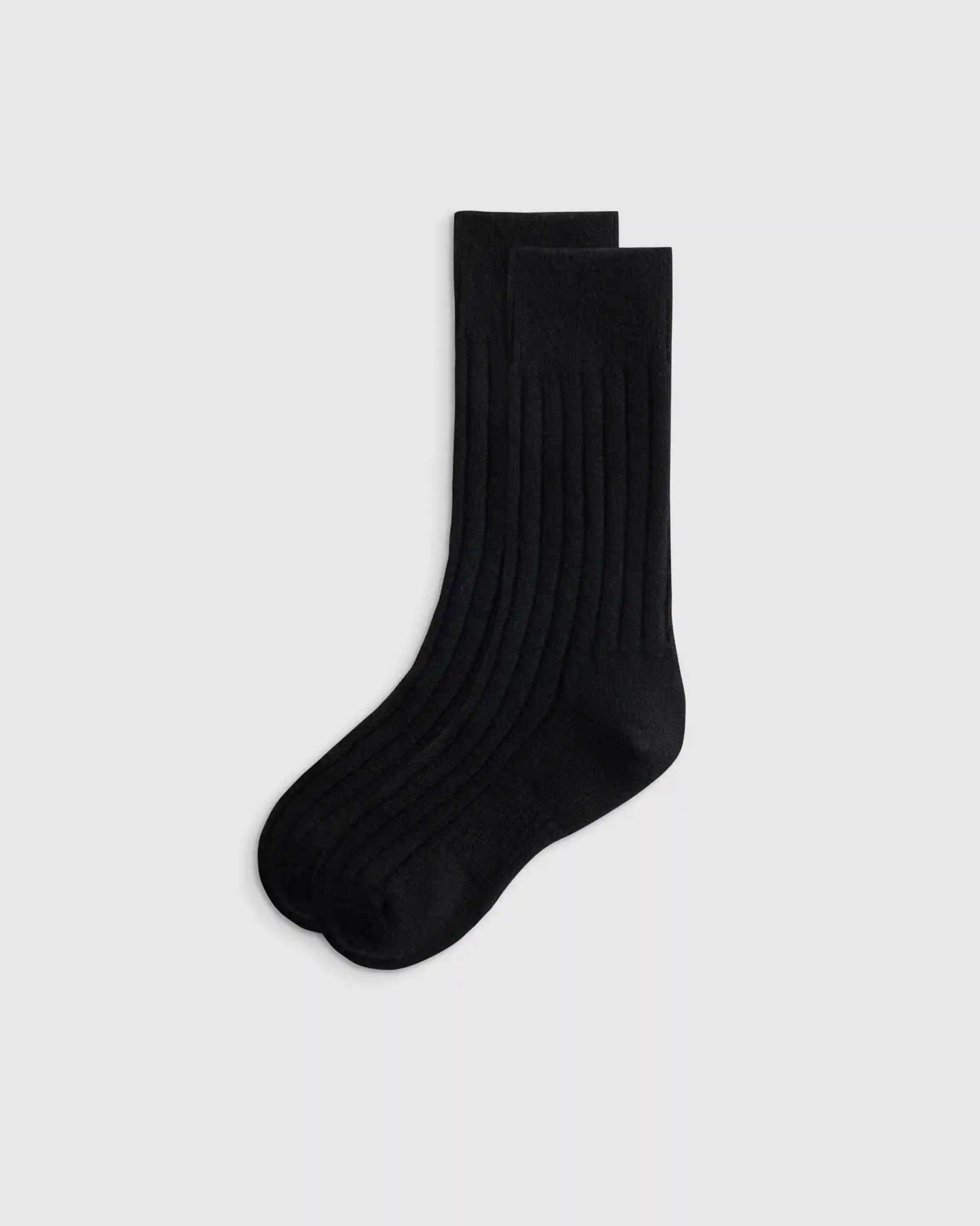 Merino Cashmere Blend Ribbed Crew Sock (3-Pack)