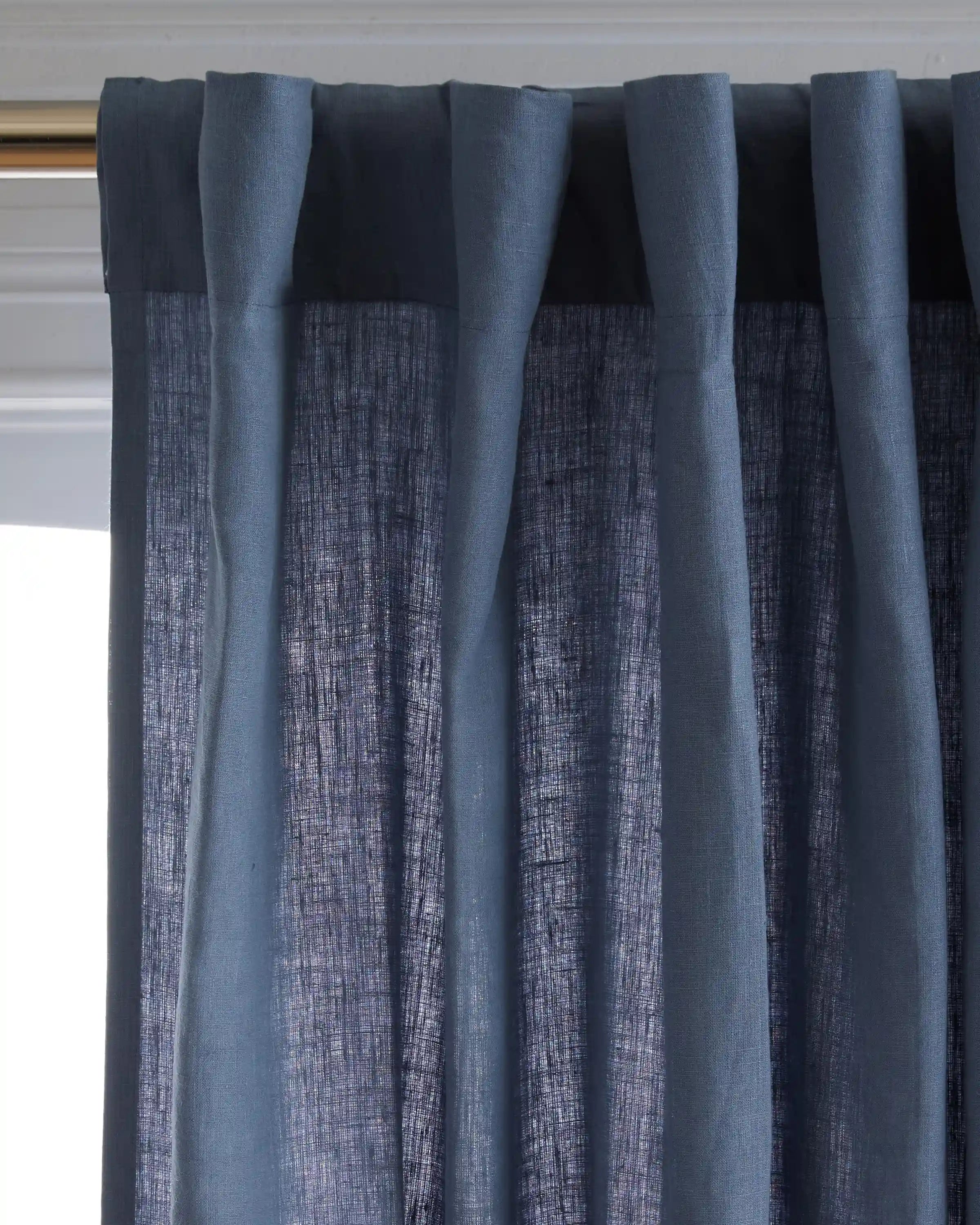 European Linen Curtain - Single Panel