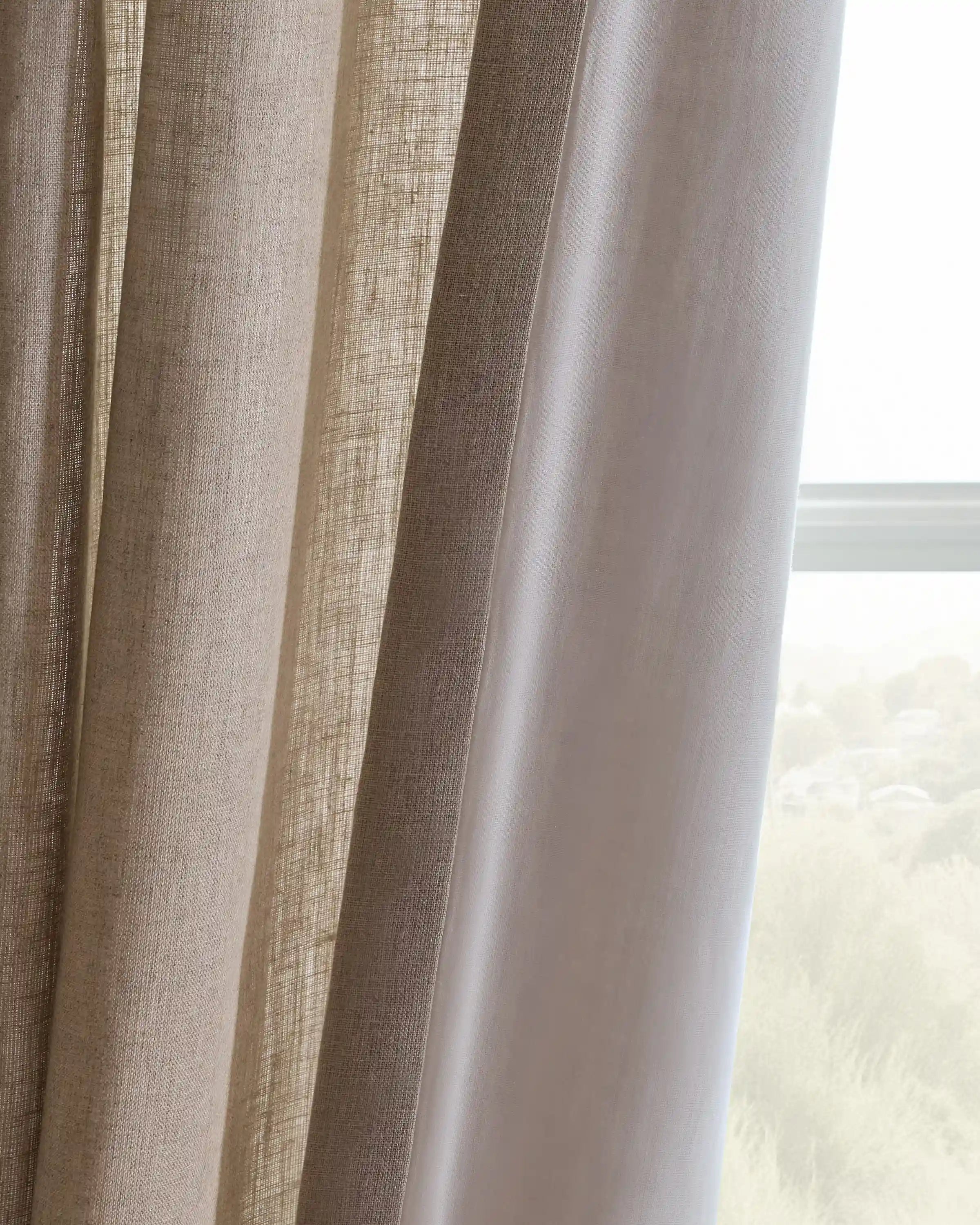 European Linen Curtain - Single Panel