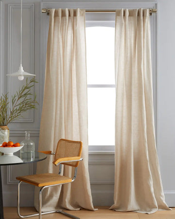 European Linen Curtain - Single Panel