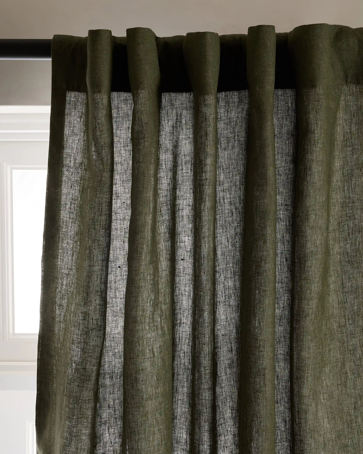 European Linen Curtain - Single Panel