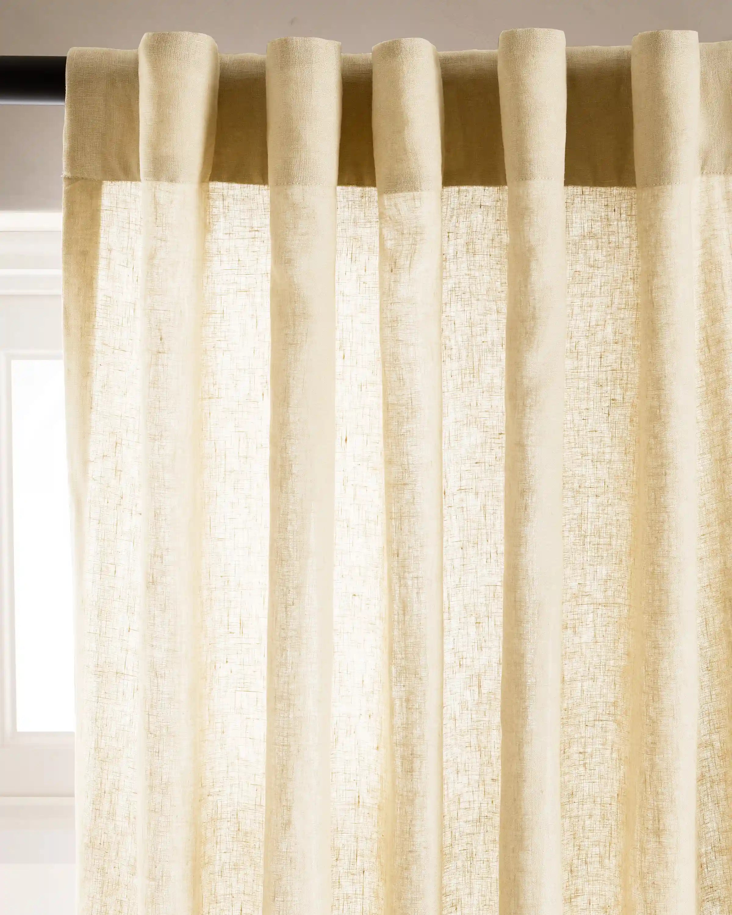 European Linen Curtain - Single Panel
