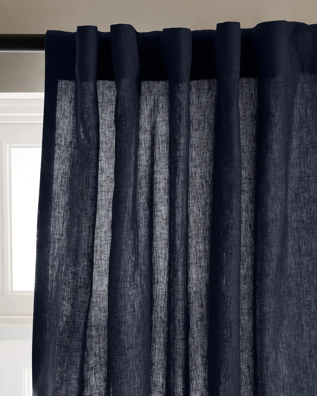 European Linen Curtain - Single Panel