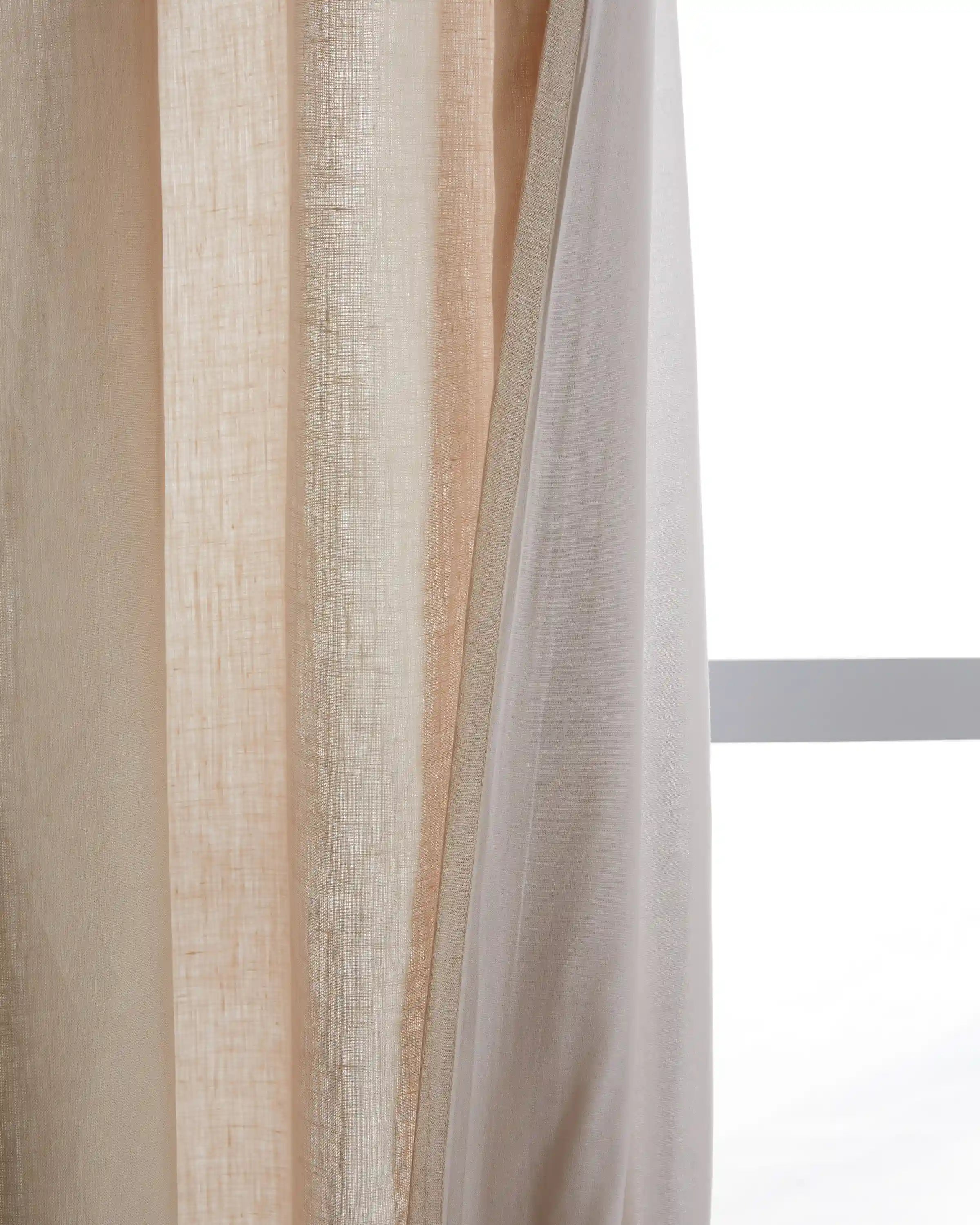 European Linen Curtain - Single Panel