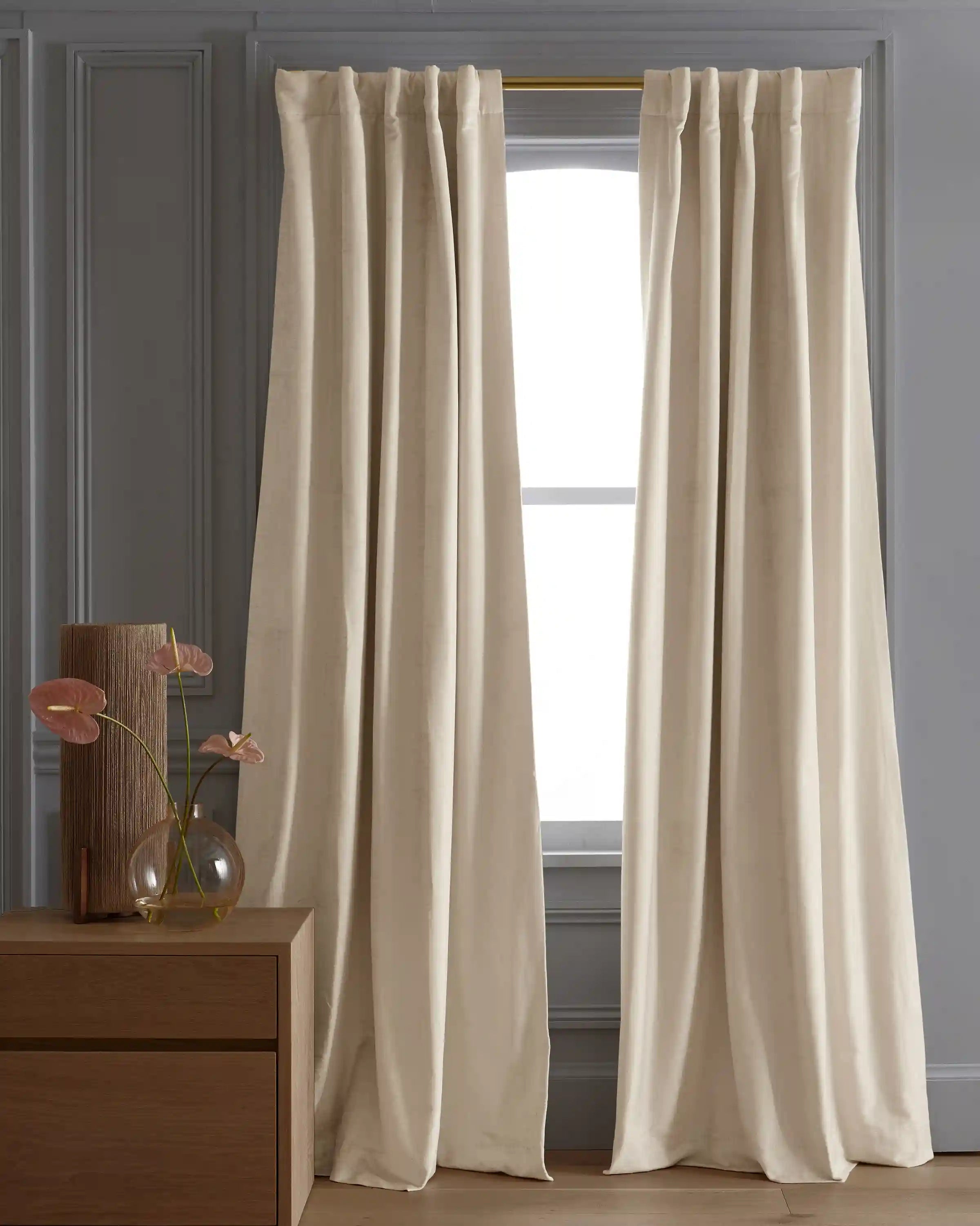 Luster Velvet True Blackout Curtain - Single Panel