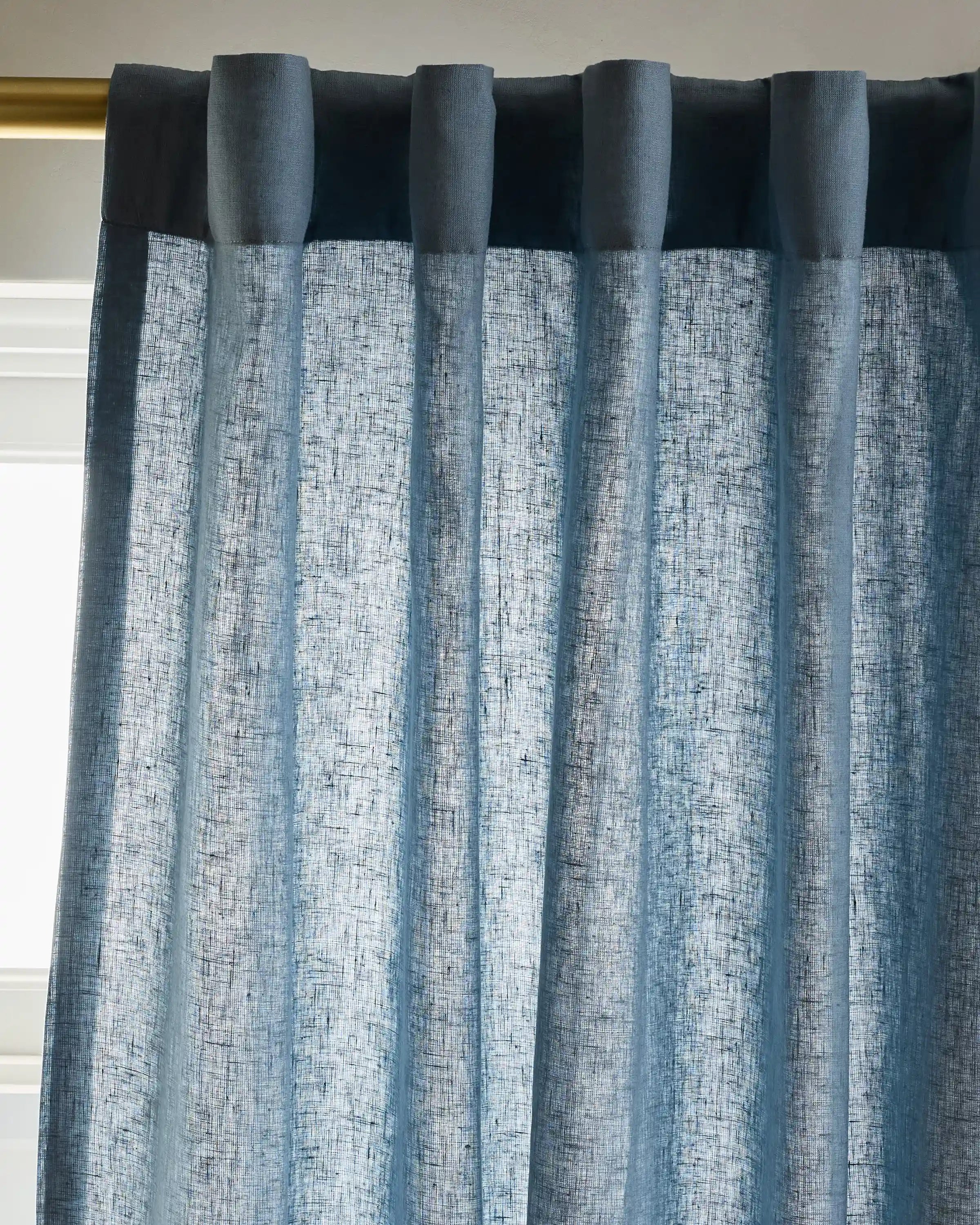 European Linen Curtain - Single Panel