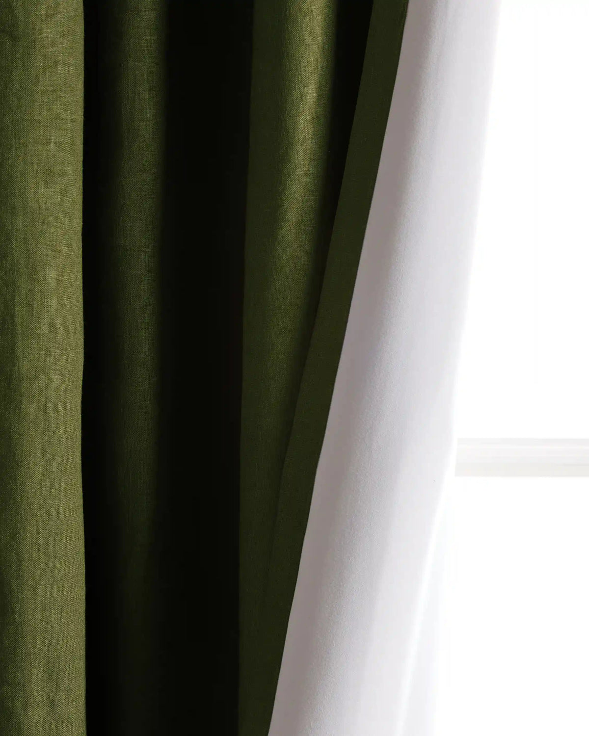 European Linen Room Darkening Curtain - Single Panel