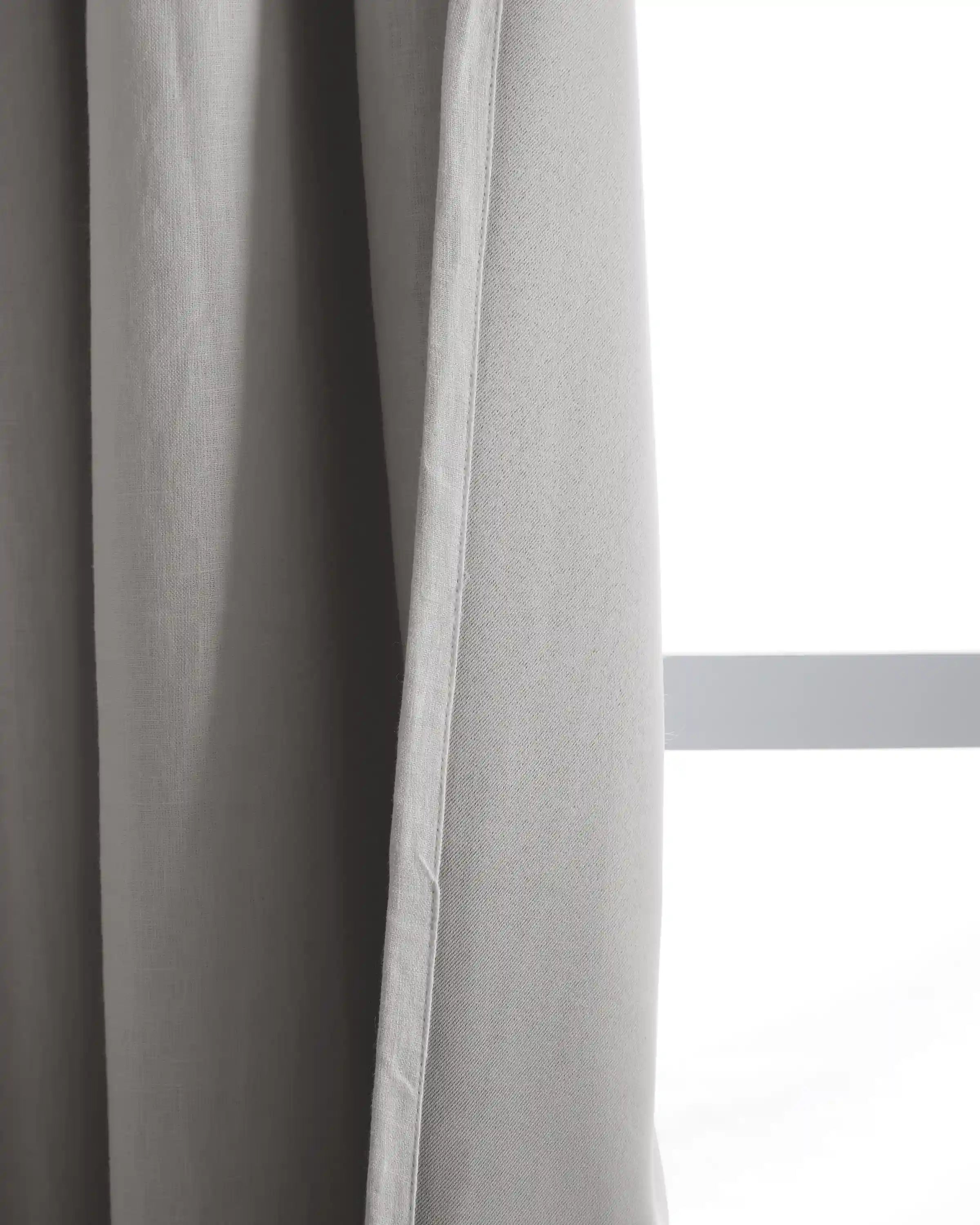 European Linen Room Darkening Curtain - Single Panel