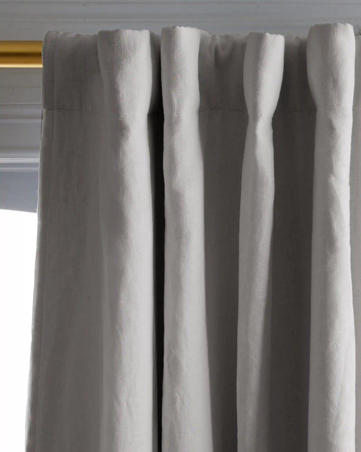 European Linen Room Darkening Curtain - Single Panel