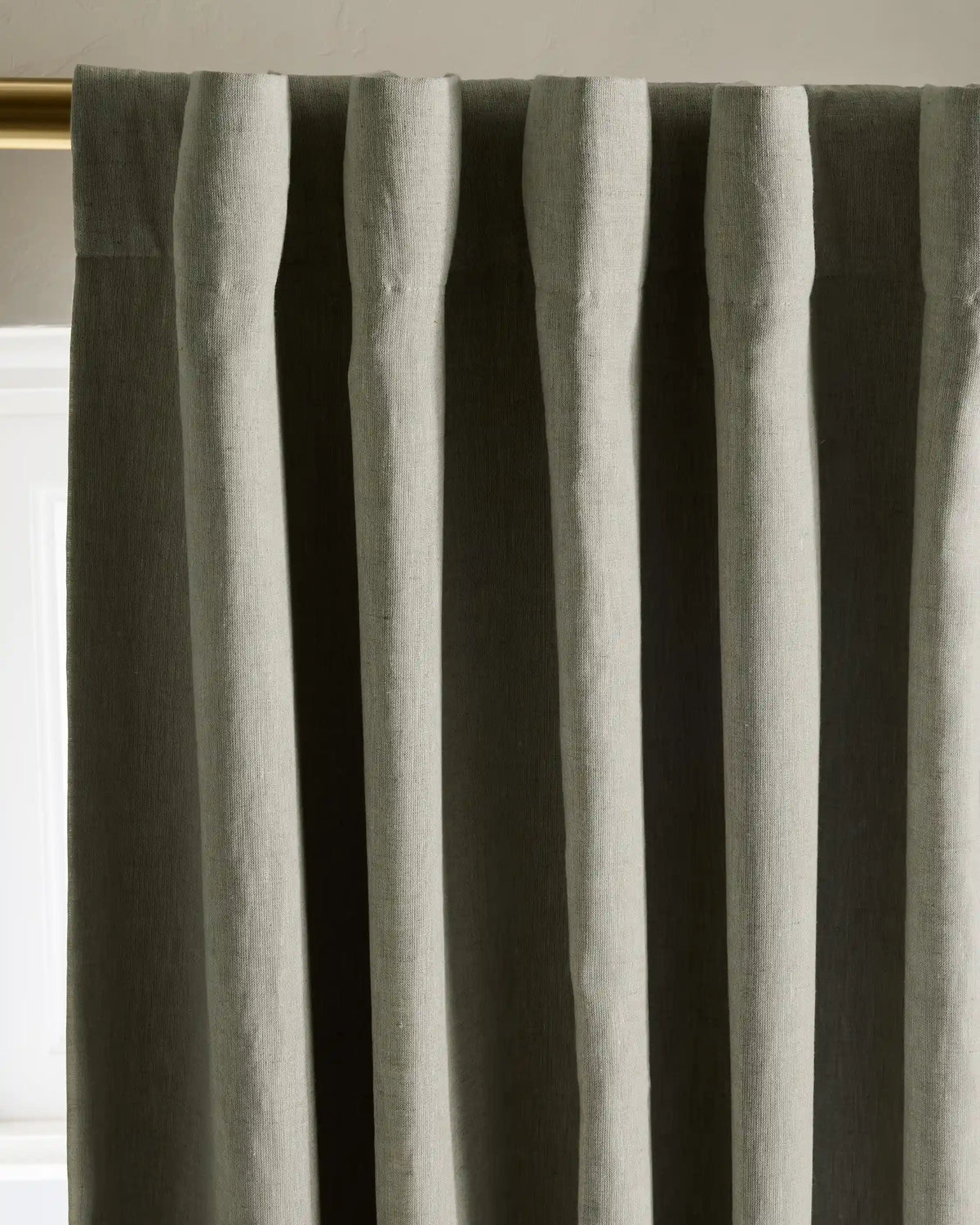 European Linen Room Darkening Curtain - Single Panel