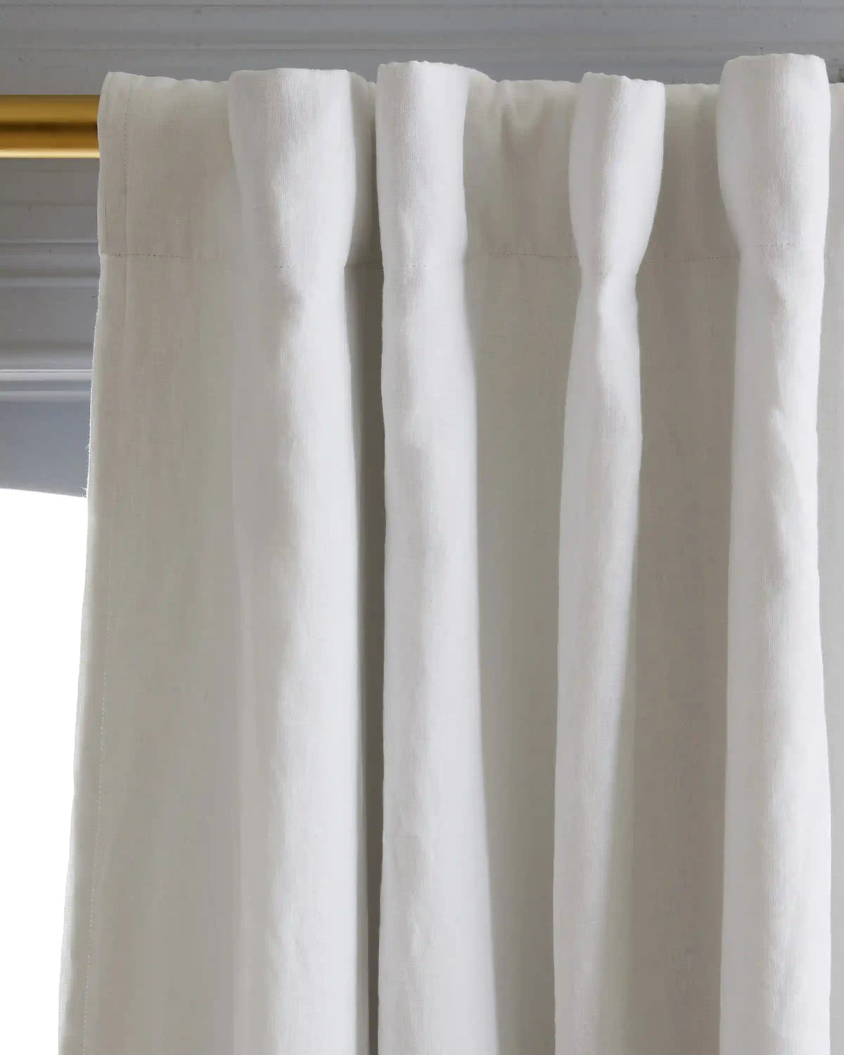 European Linen Room Darkening Curtain - Single Panel