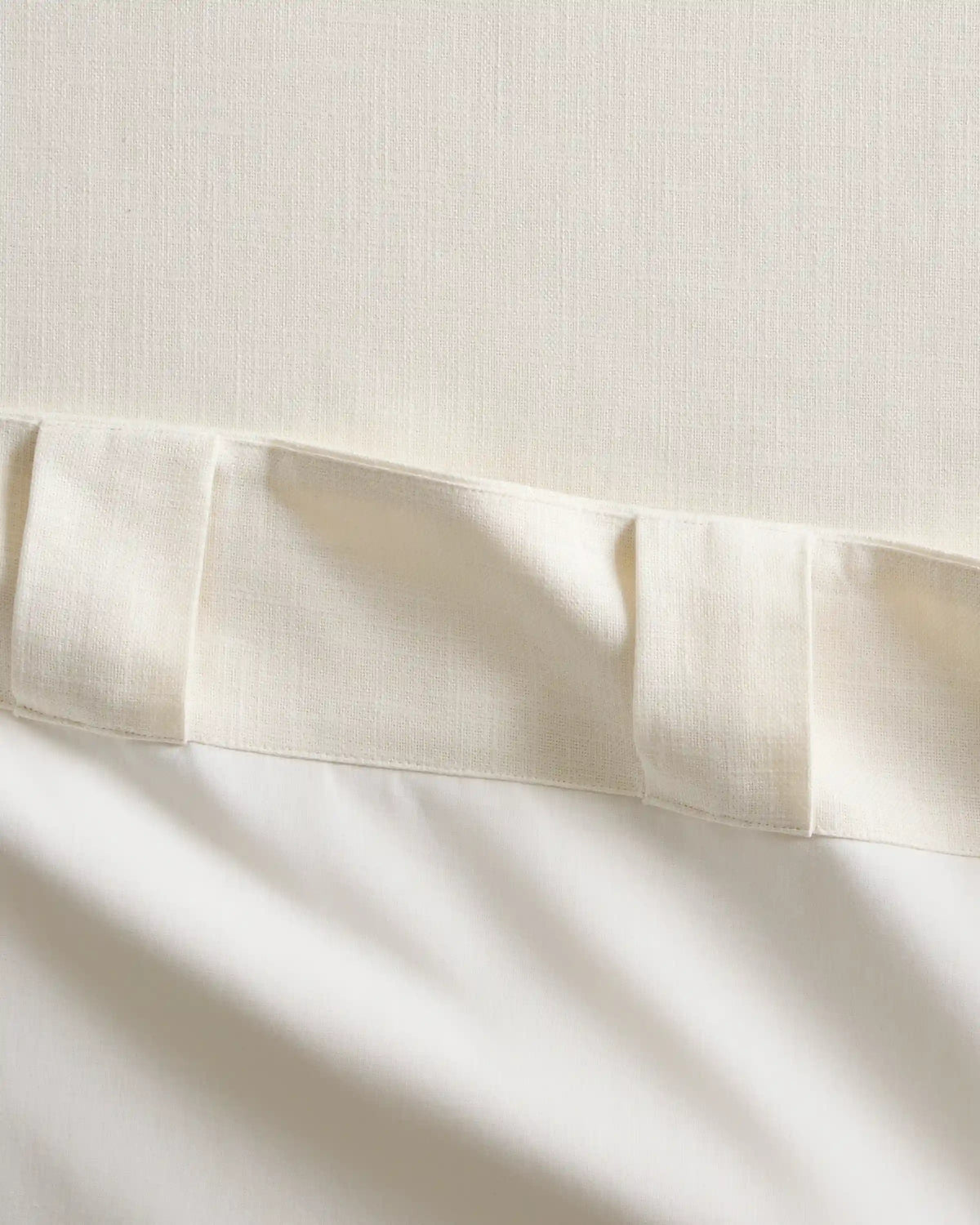 Piped Edge Cotton Curtain - Single Panel